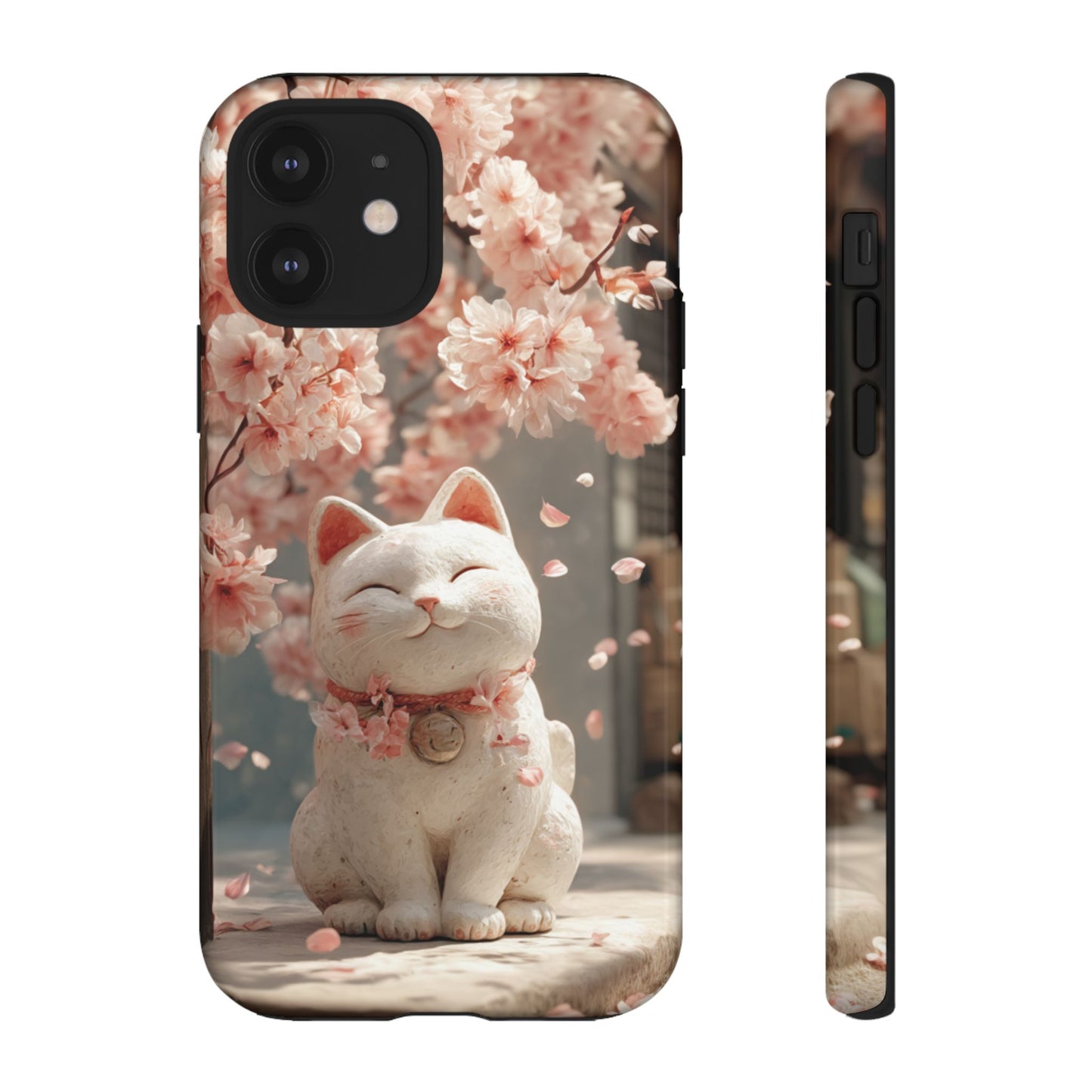 Sakura Lucky Cat - Tough iPhone Case