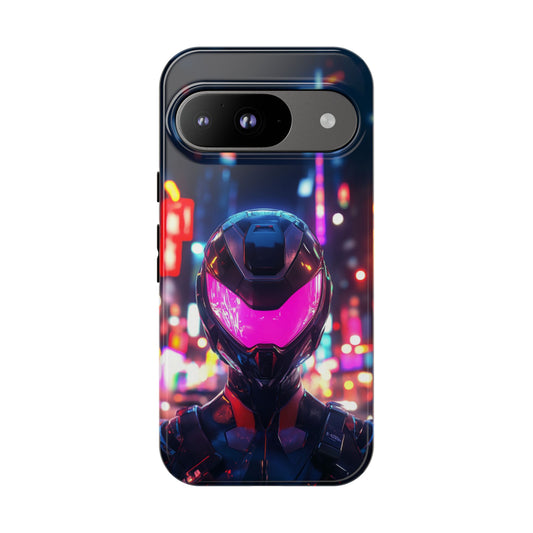 Neon Guardian Warrior – Tough Google Pixel Case