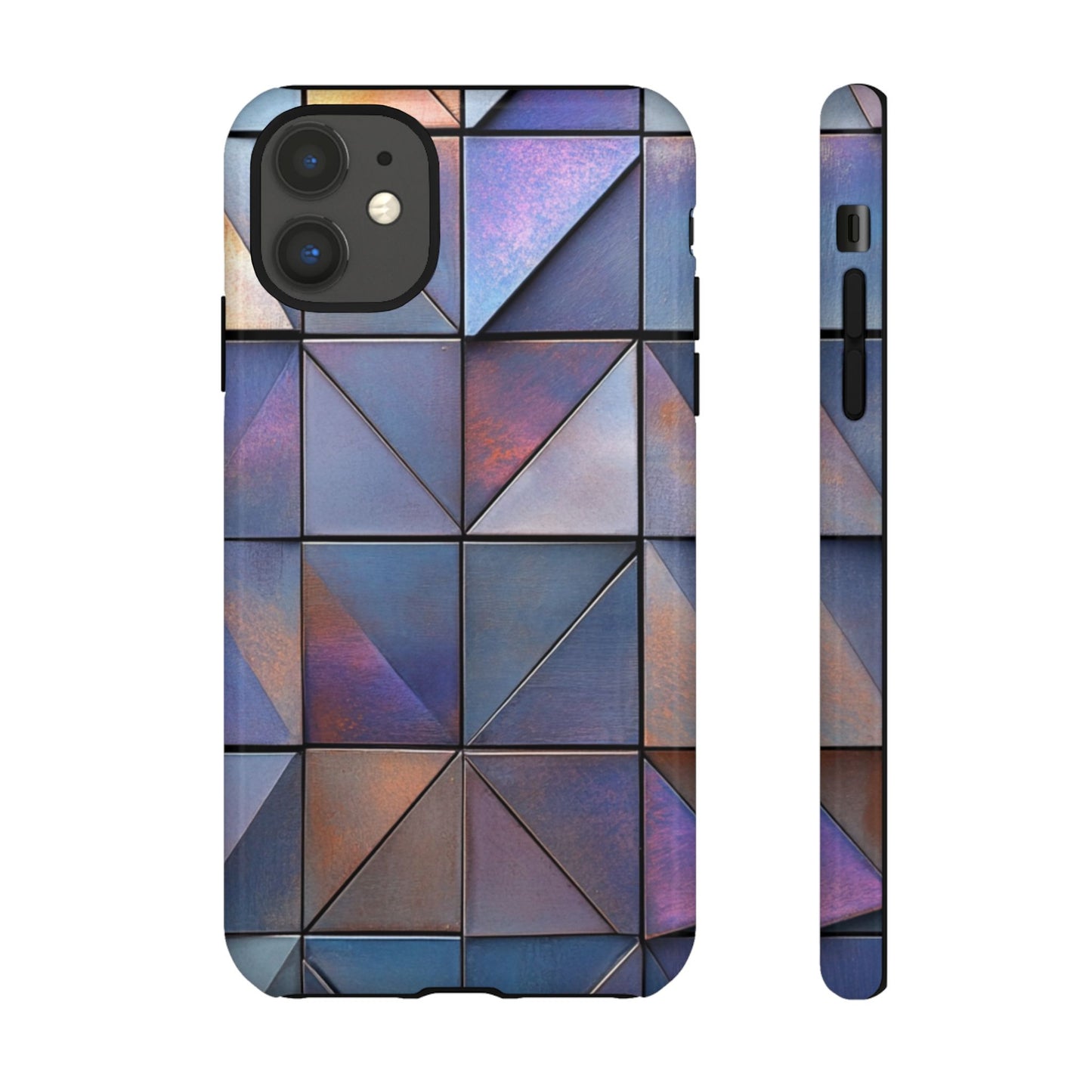 Iridescent Geometric Triangles Phone Case - iPhone, Samsung Galaxy, Google Pixel