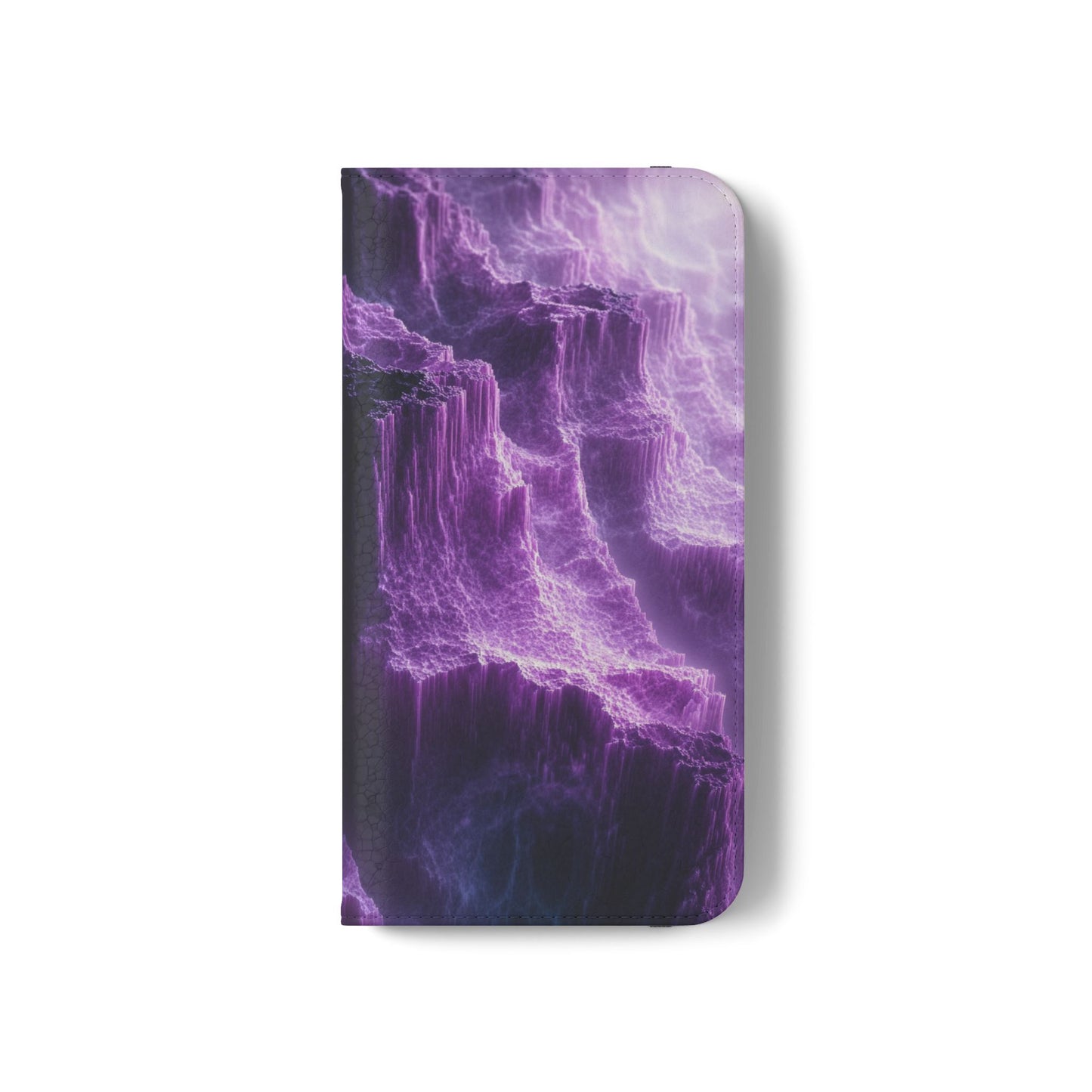 Purple Crystal Canyon - Wallet Flip Case