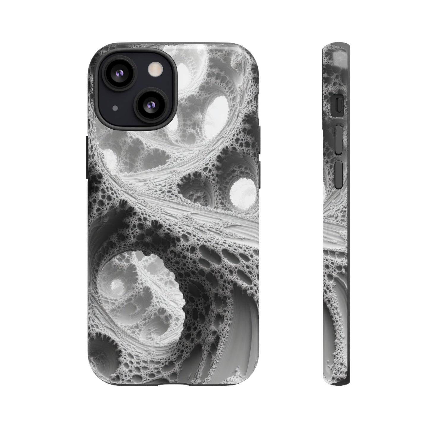 Monochrome Fractal – Tough iPhone Case