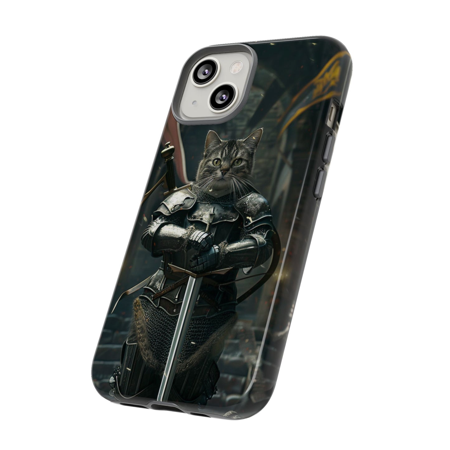 Knight Cat in Armor - iPhone, Google Pixel, Samsung Galaxy