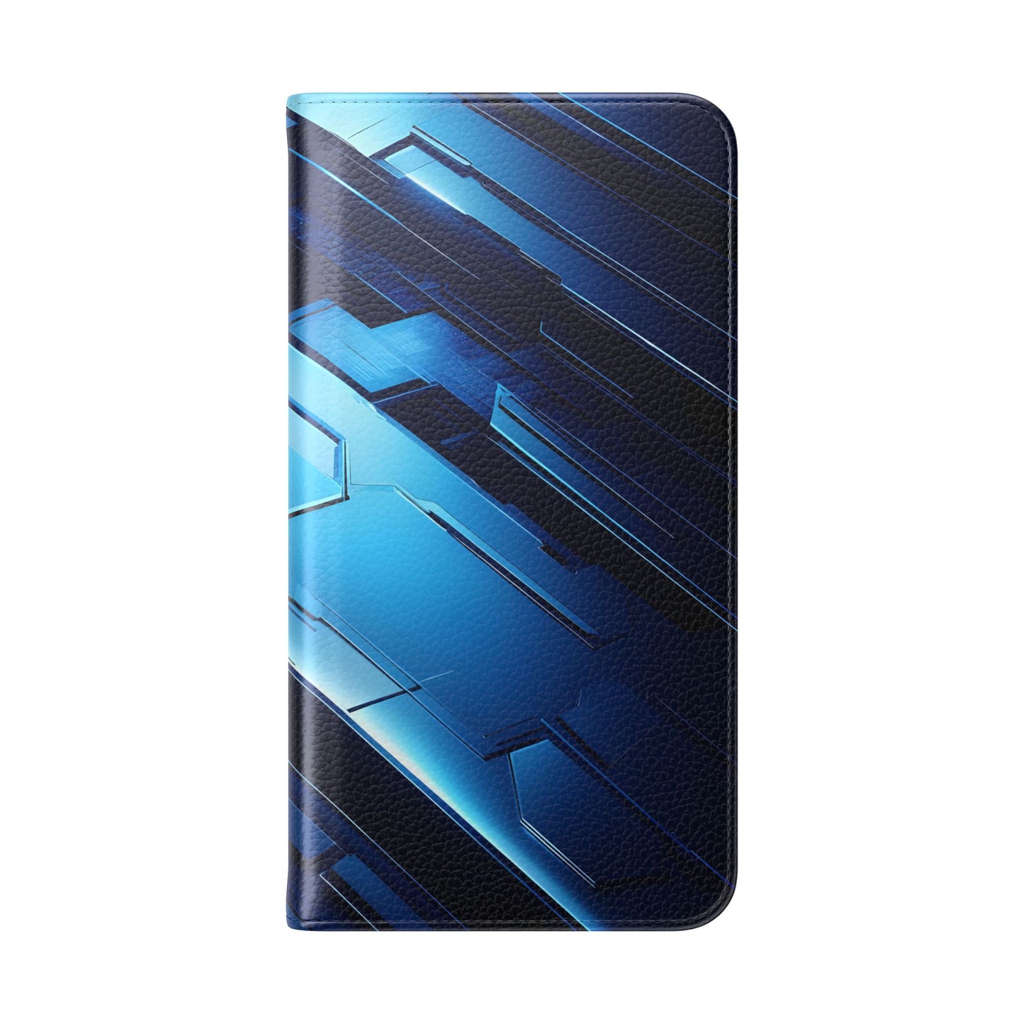Blue Tech Matrix - Wallet Flip Case