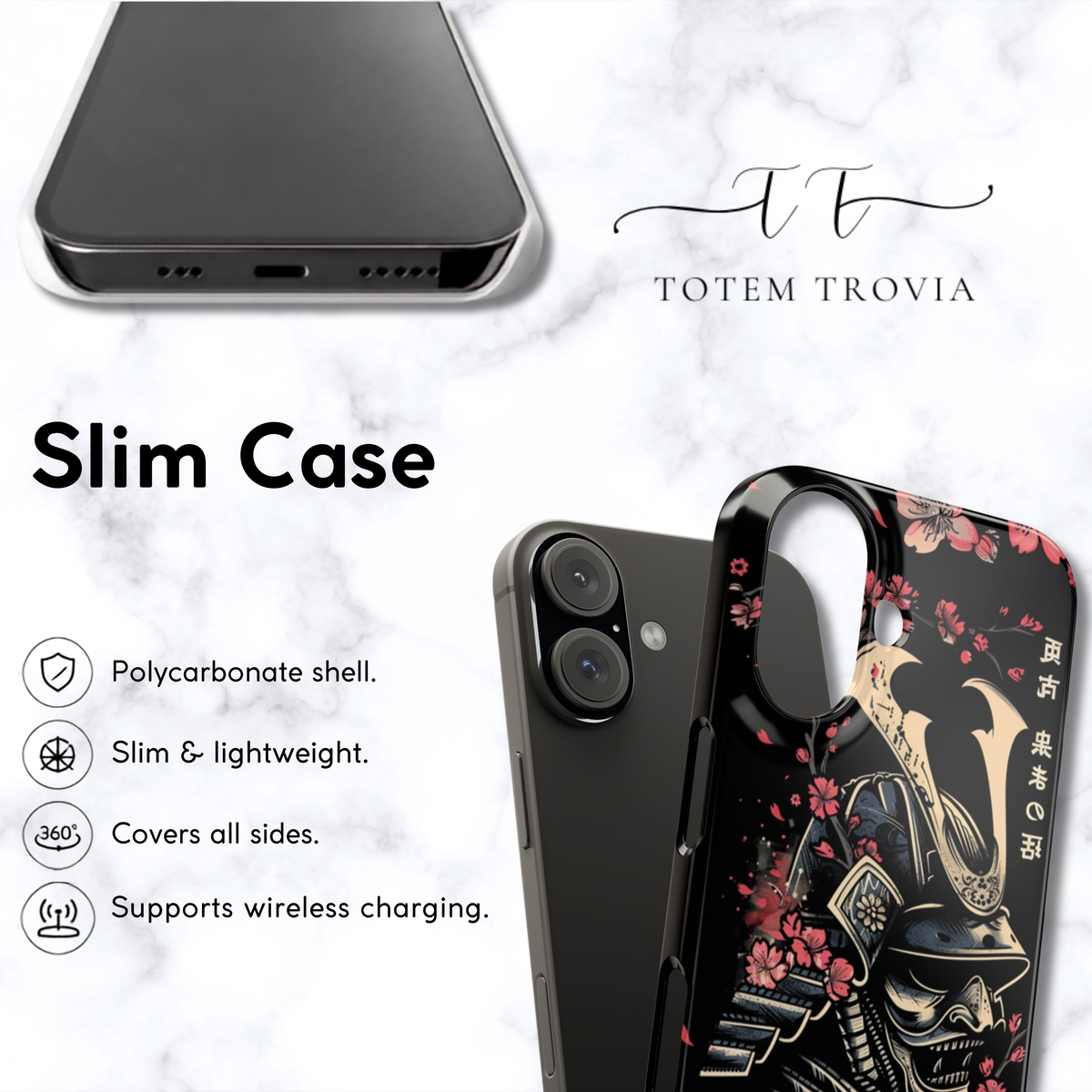 Samurai Cherry Blossom - iPhone Case