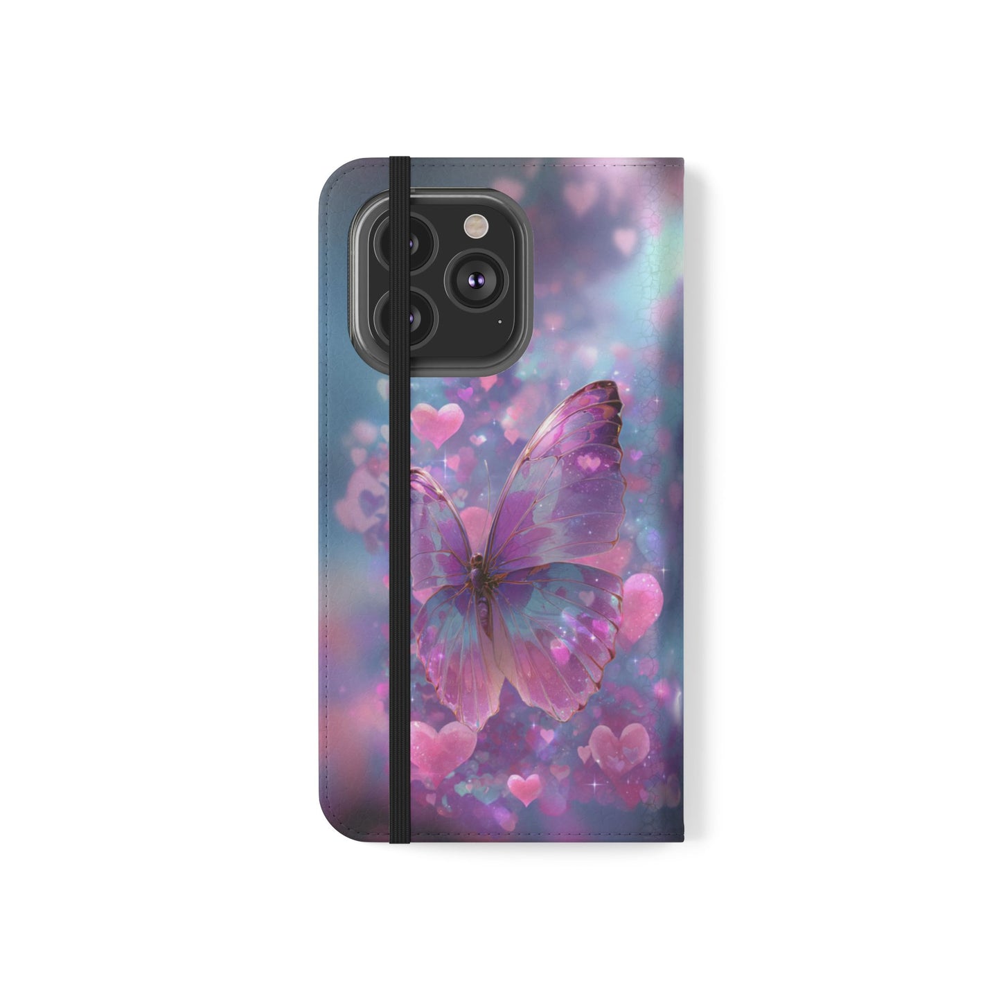 Cupid's Flutter Butterfly - Wallet Flip Case