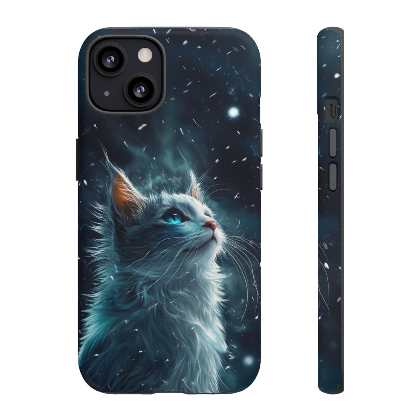 Ethereal Gaze White Cat Phone Case - iPhone, Google Pixel, Samsung Galaxy