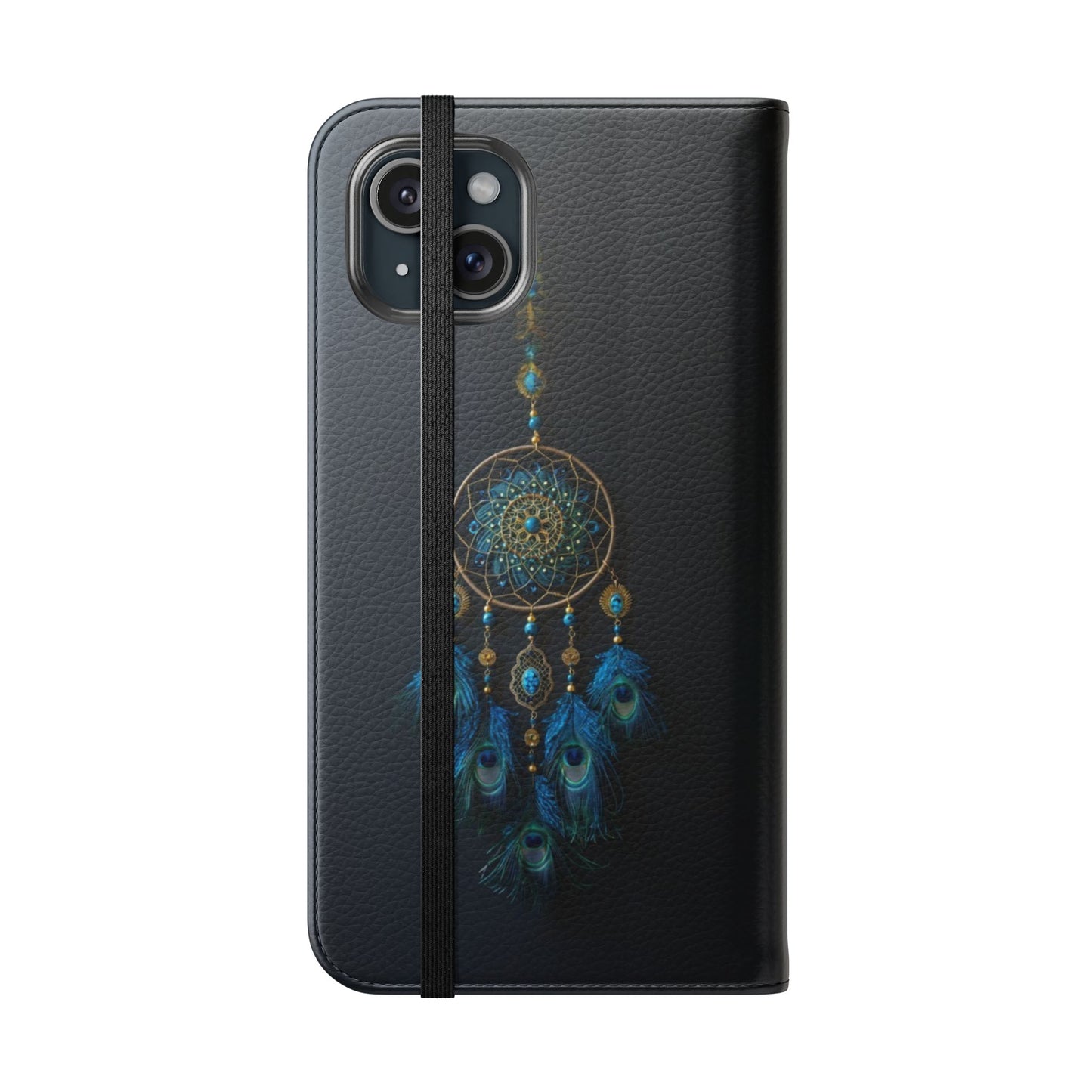 Peacock Feather Dreamcatcher - Wallet Flip Case