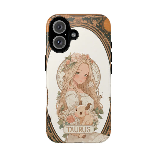 Taurus Floral Maiden - Tough iPhone Case
