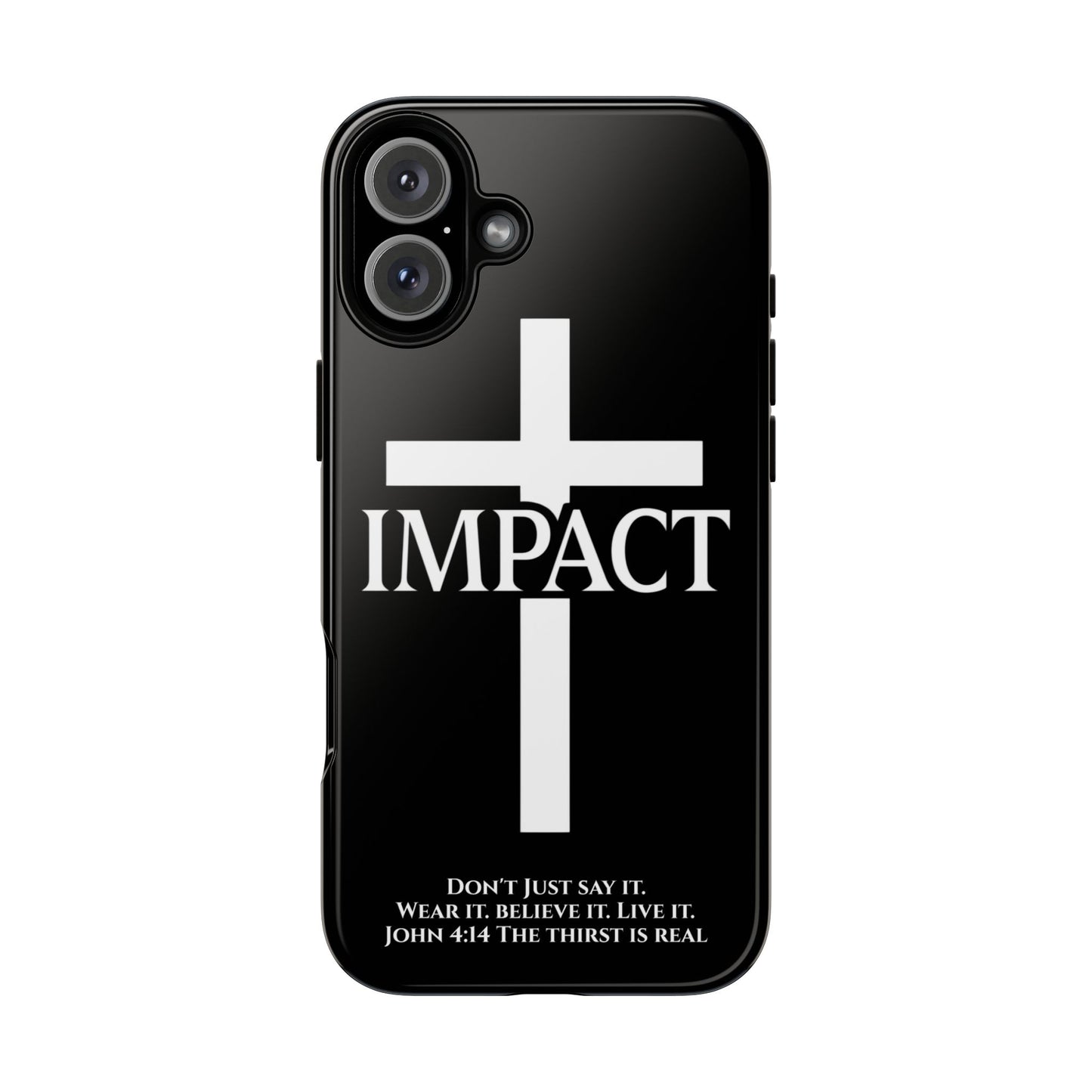 Impact Black/White - Tough iPhone Case