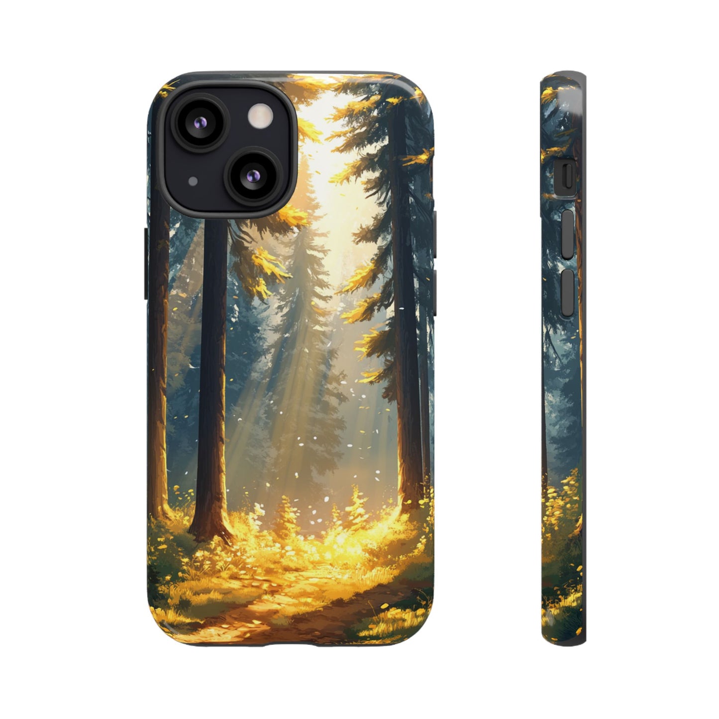 Golden Forest Path – Tough iPhone Case