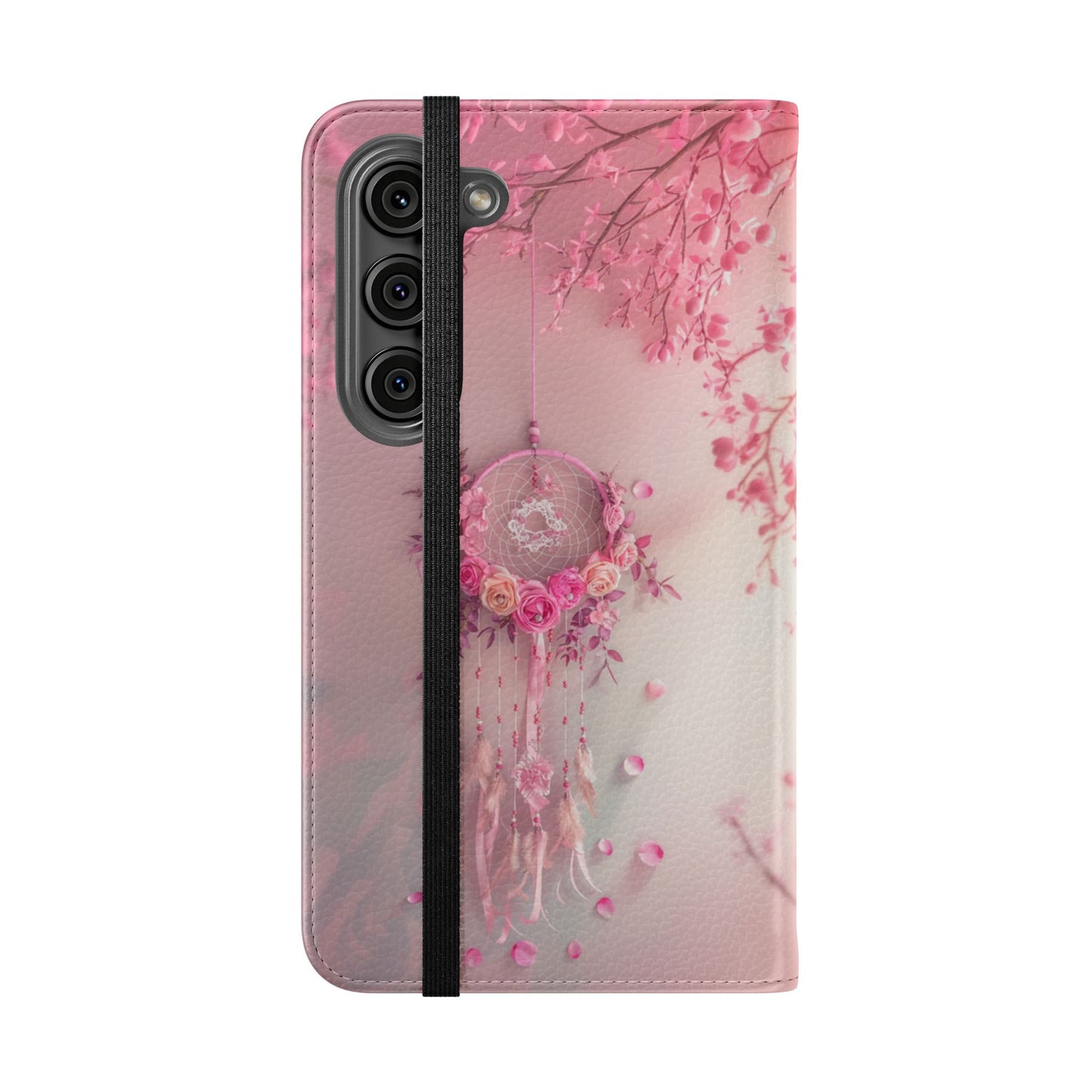 Pink Rose Dreamcatcher - Wallet Flip Case