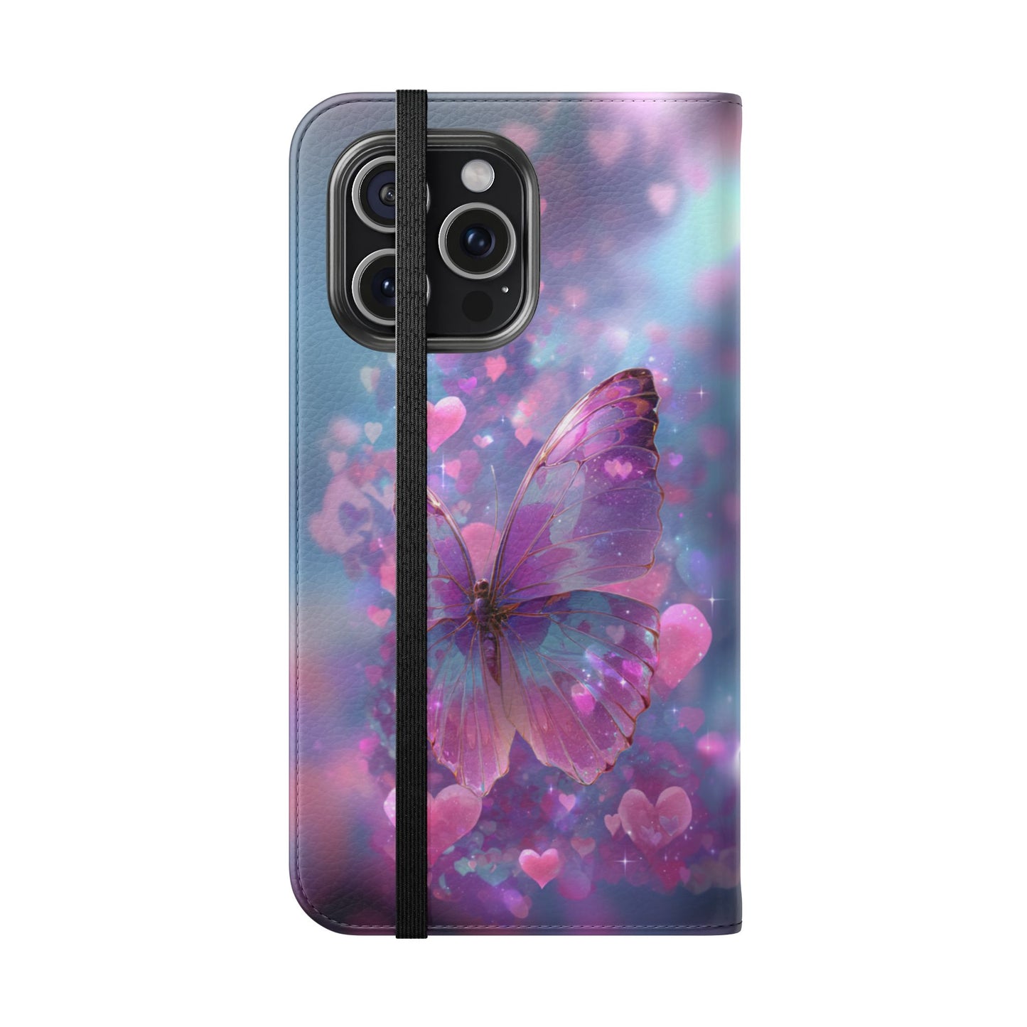 Cupid's Flutter Butterfly - Wallet Flip Case