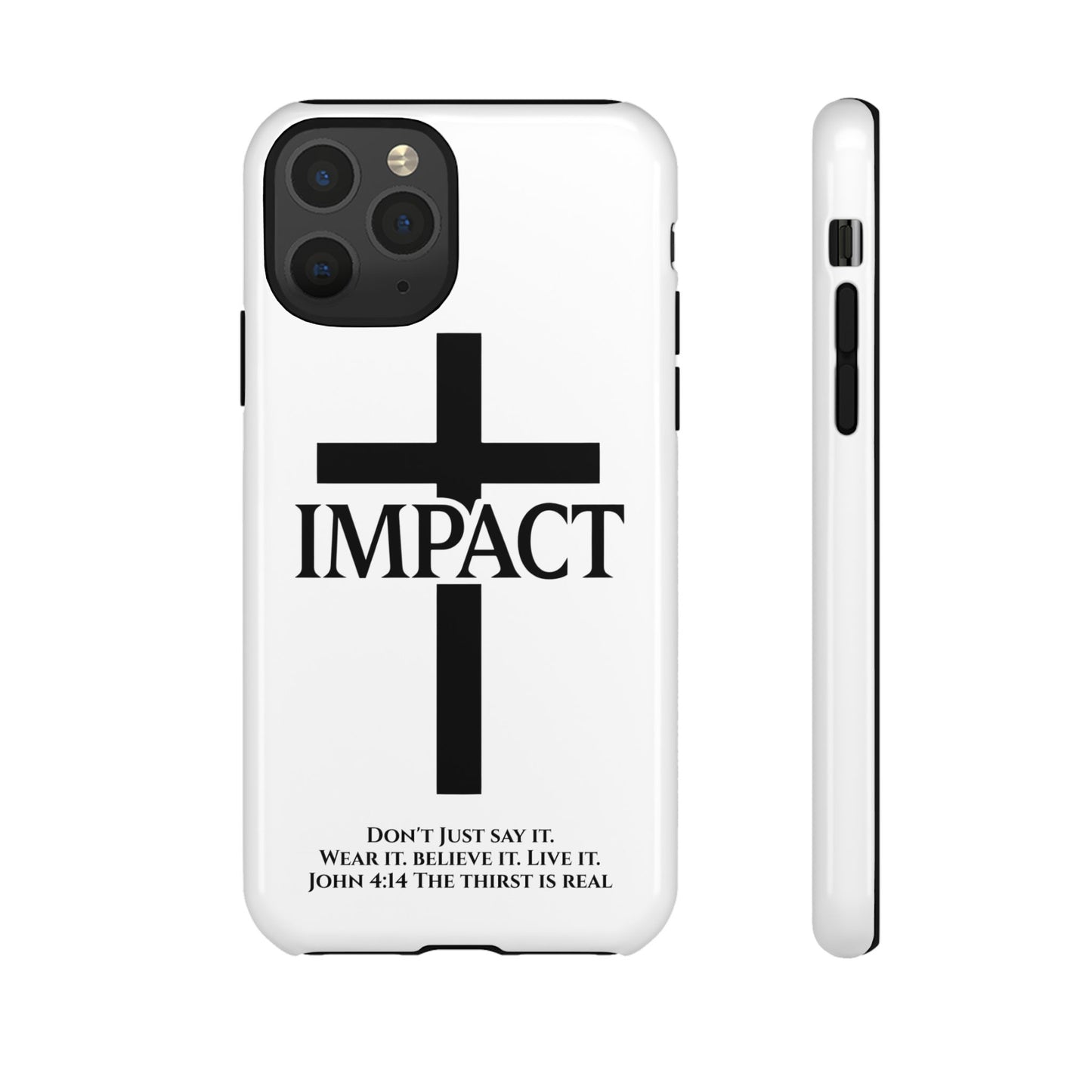 Impact White - Tough iPhone Case