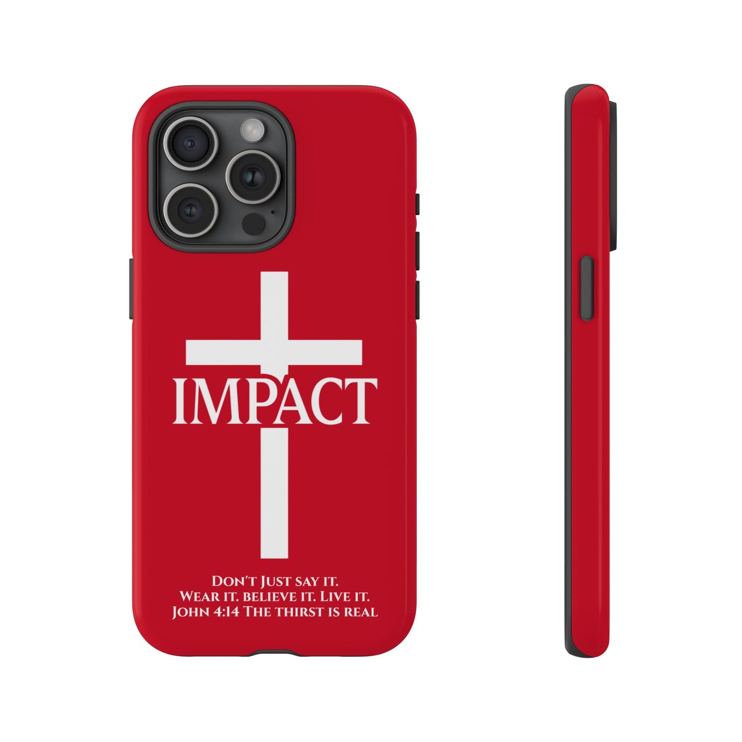 Impact Red - Tough iPhone Case