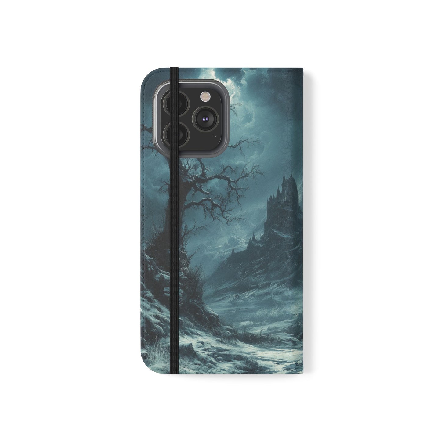 Stormy Castle - Wallet Flip Case