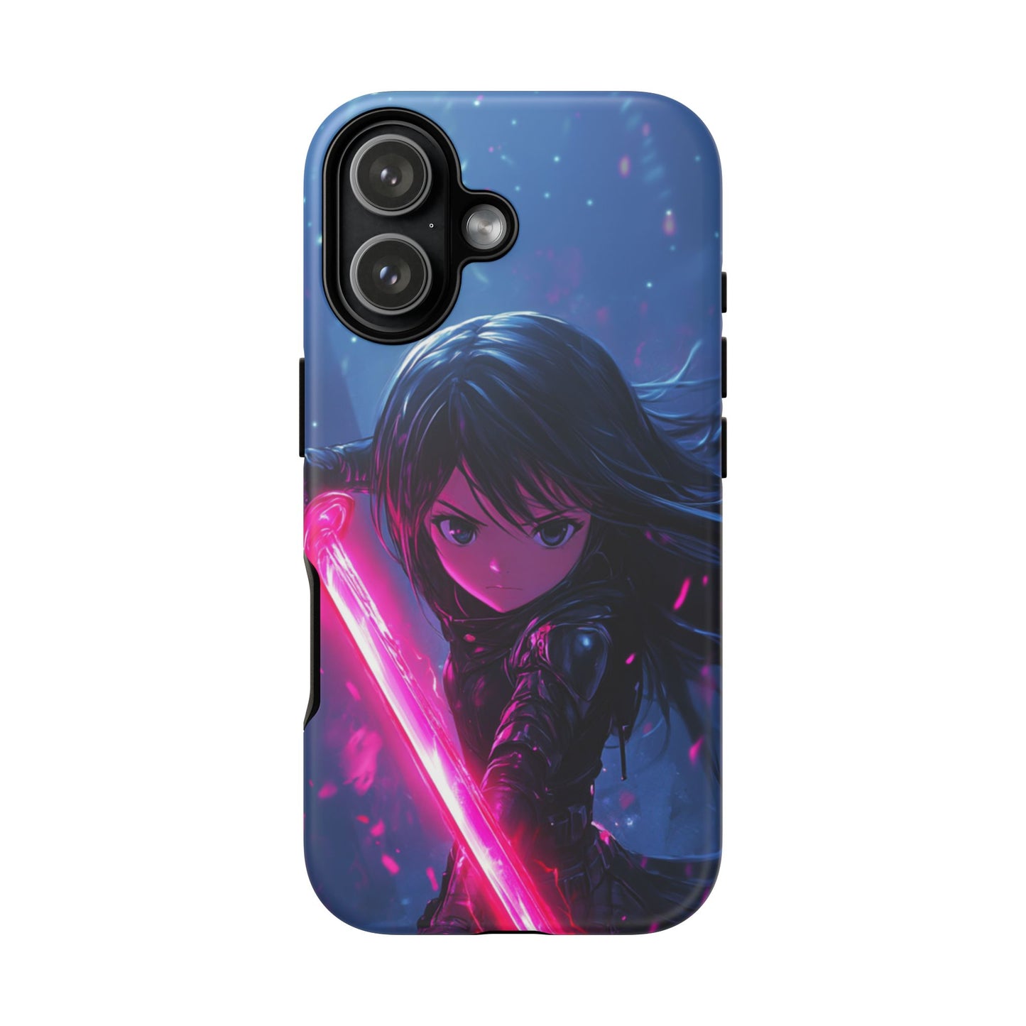 Neon Blade Warrior – Tough iPhone Case