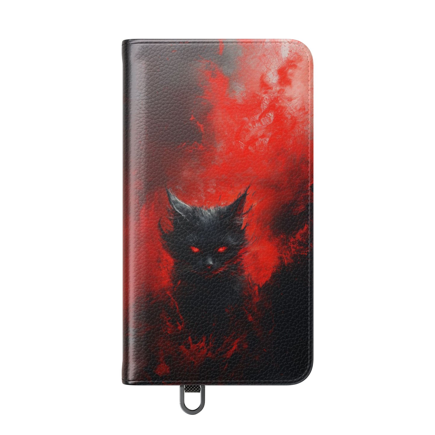 Fire Demon Black Cat - Wallet Flip Case