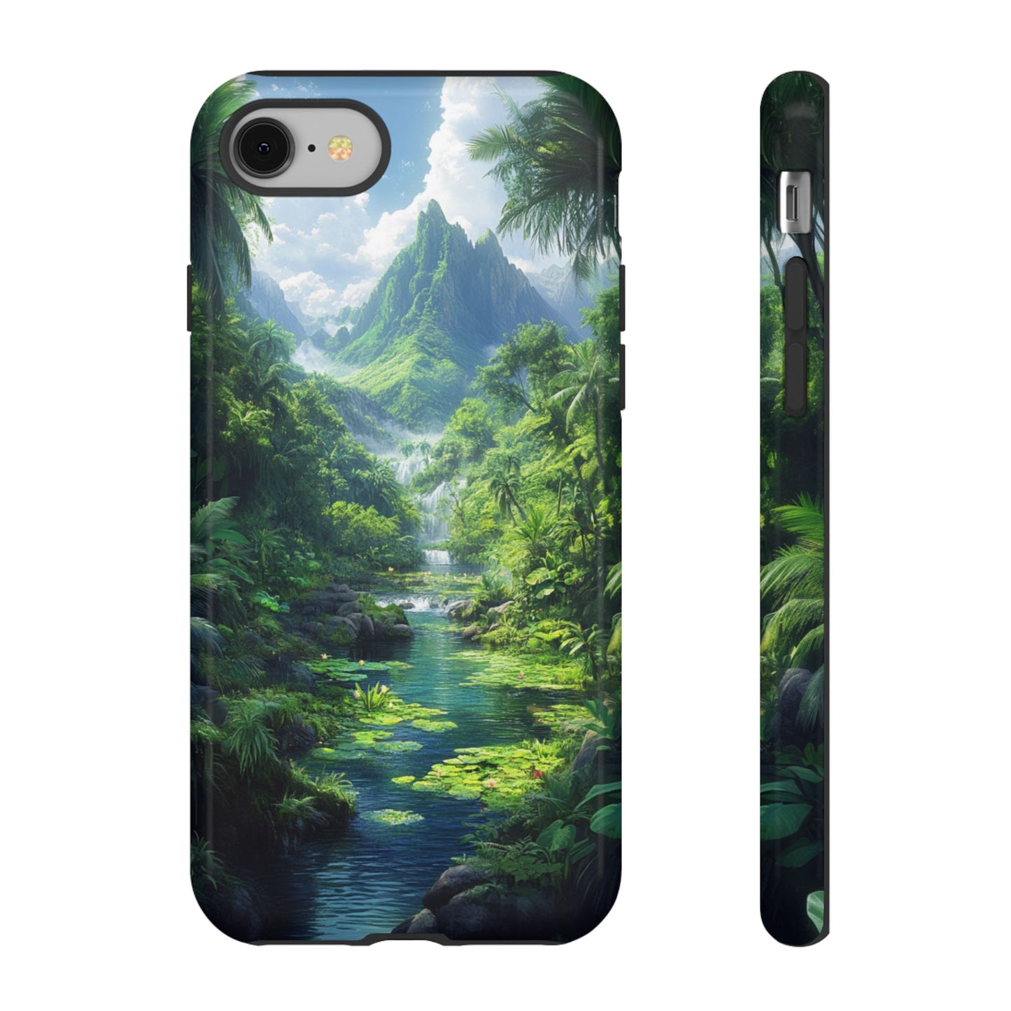 Verdant Jungle Cascade – Tough iPhone Case