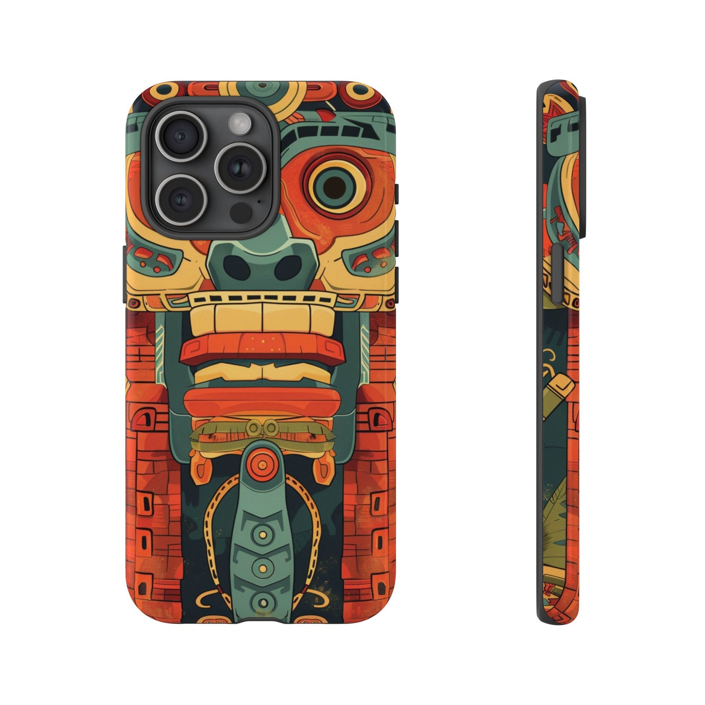 Aztec Totem Mask - Tough iPhone Case