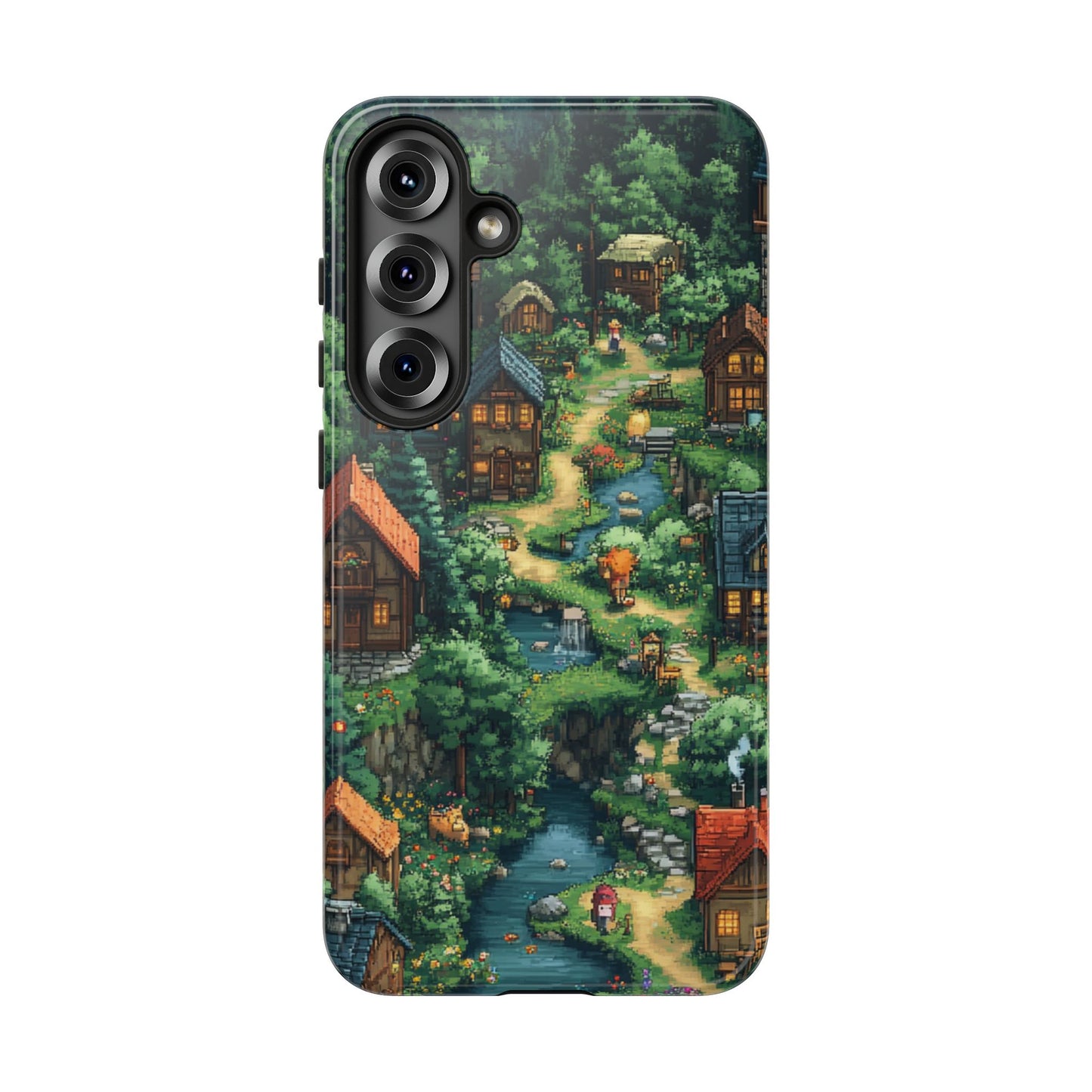 Pixel Forest Hamlet - Tough Samsung Galaxy Case