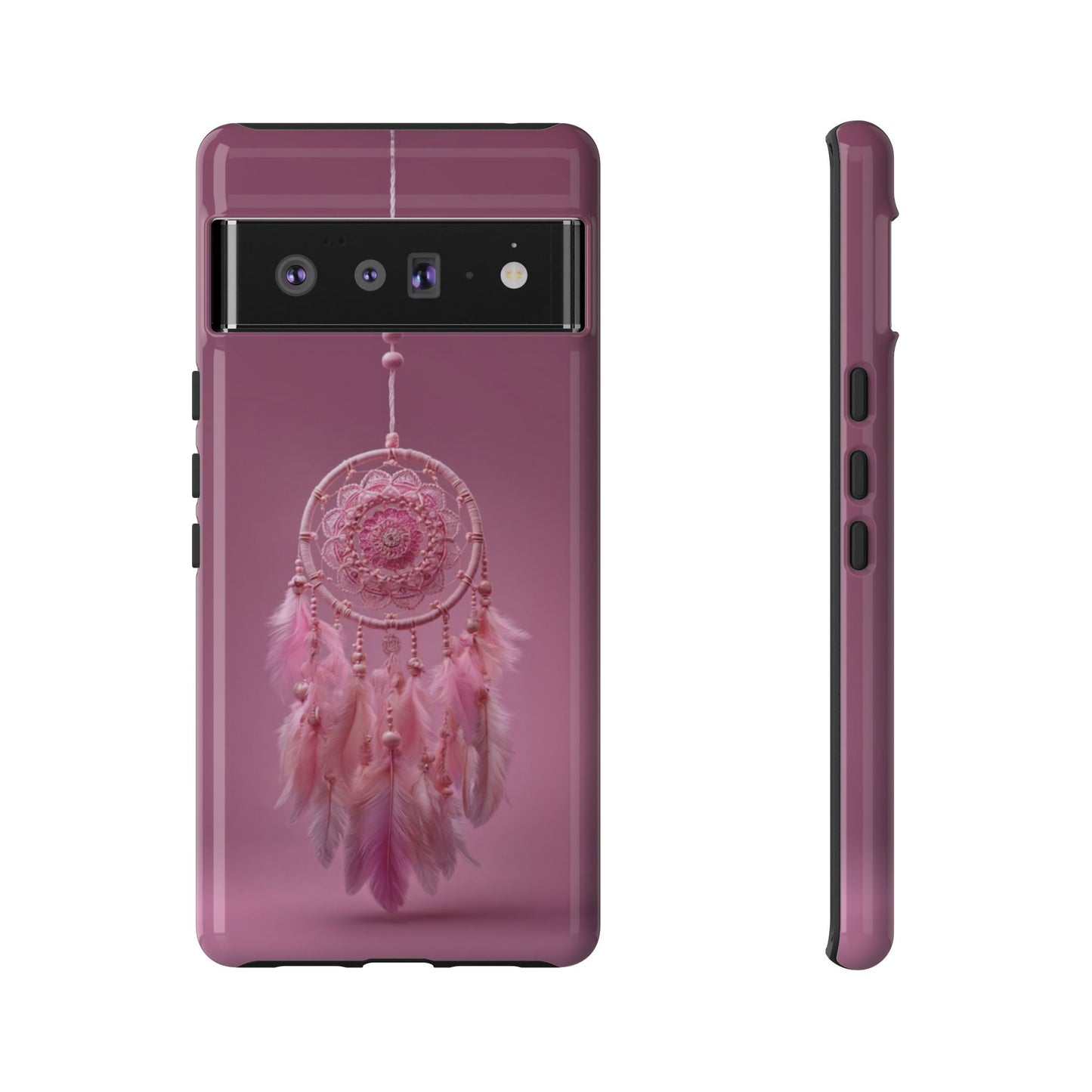 Pink Lace Dreamcatcher - Tough Google Pixel Case