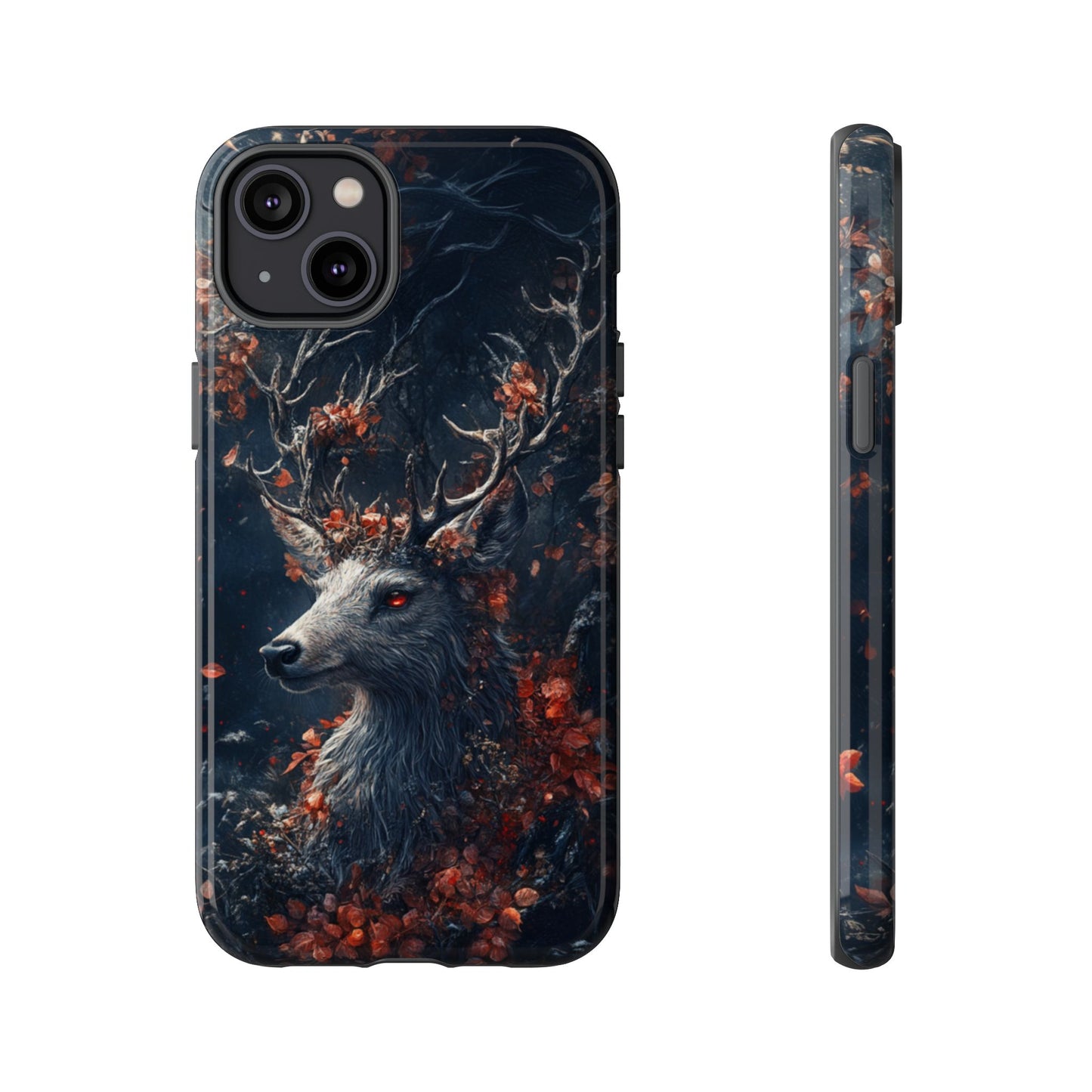 Crimson Stag Blossom – Tough iPhone Case