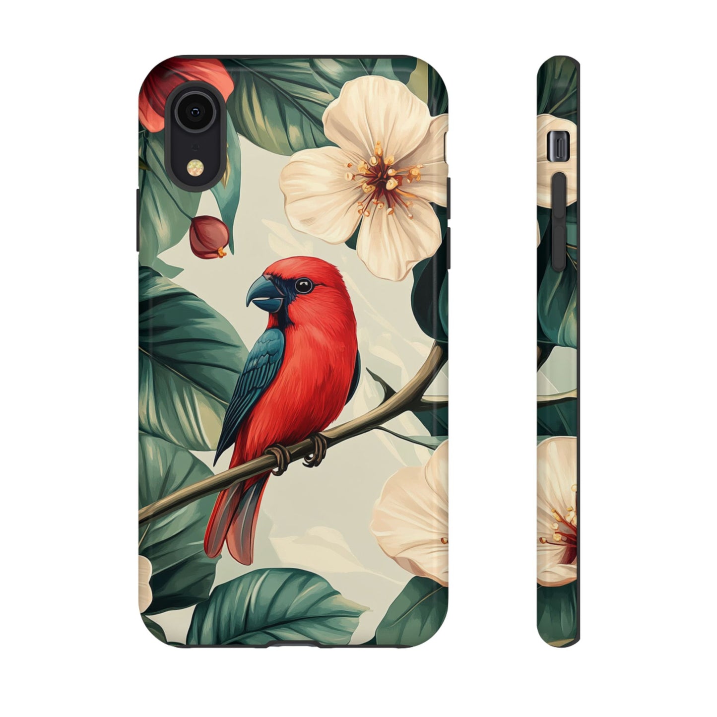 Tropical Bird and Hibiscus Phone Case – iPhone, Google Pixel, Samsung Galaxy