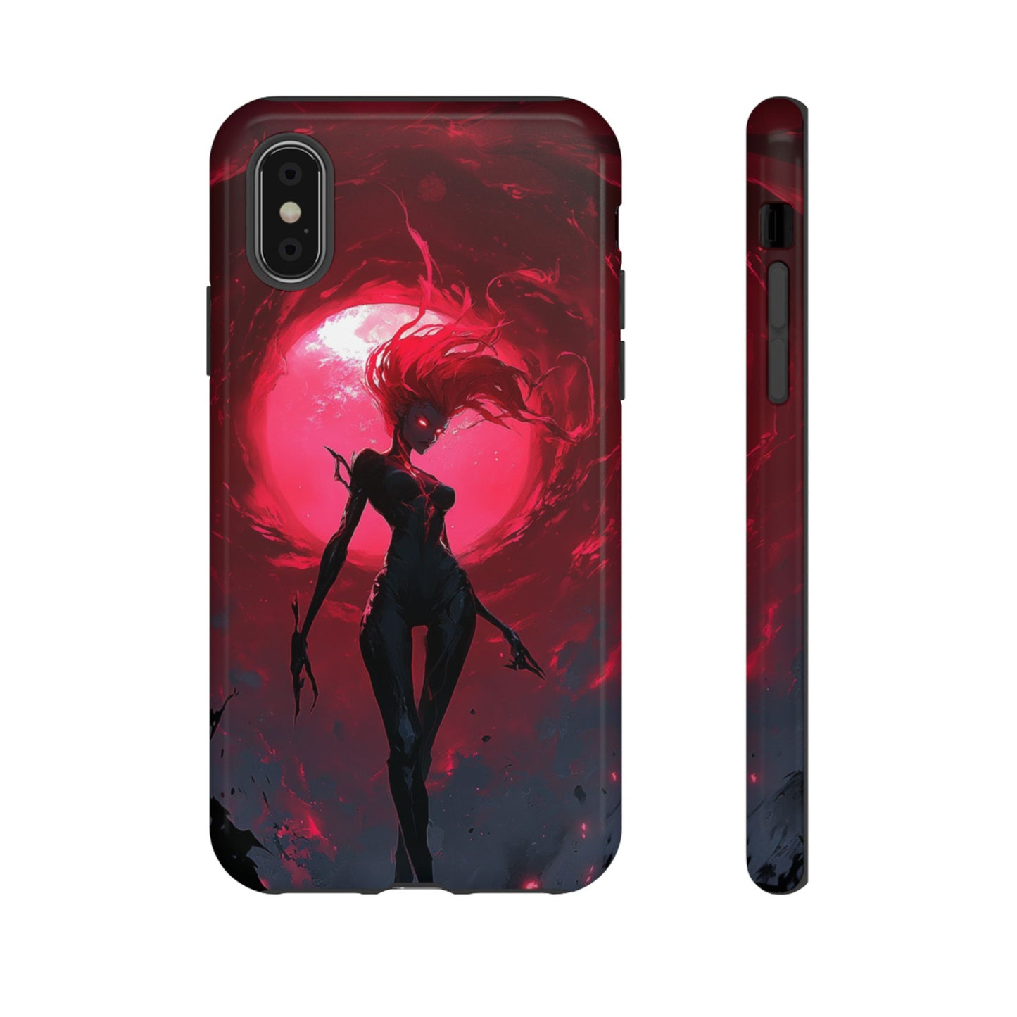 Crimson Eclipse Gothic Gaming Phone Case - iPhone, Google Pixel, Samsung Galaxy