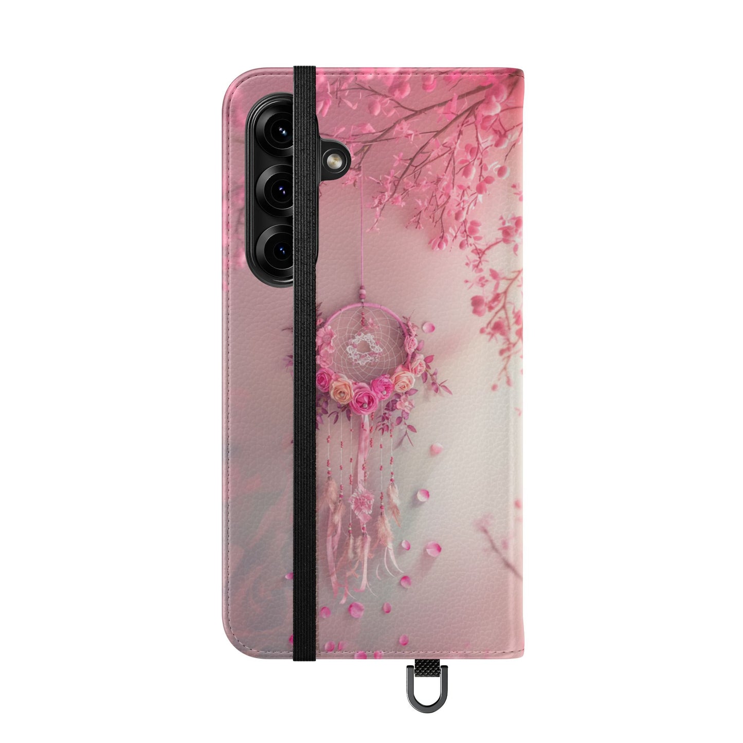 Pink Rose Dreamcatcher - Wallet Flip Case