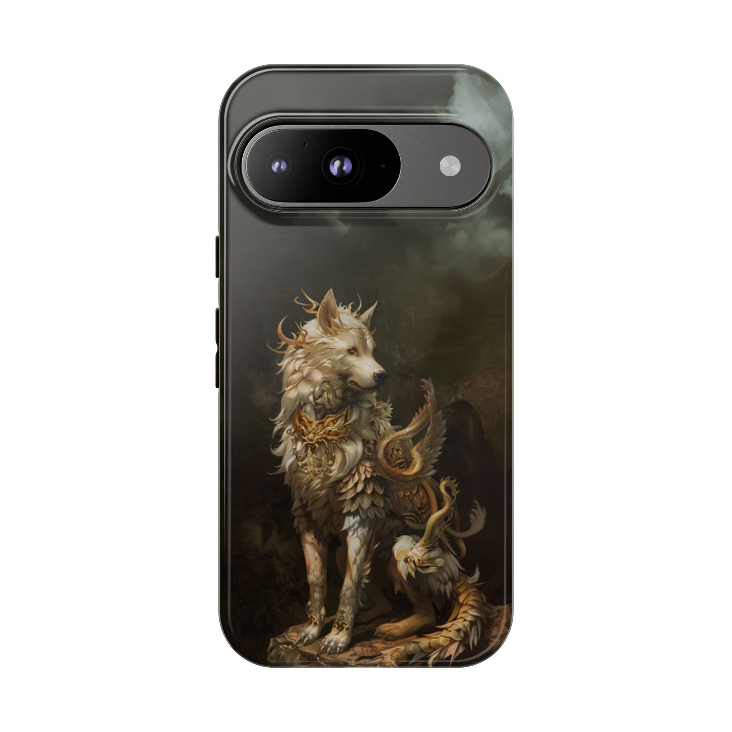 Antlered Wolf Guardian - Tough Google Pixel Case