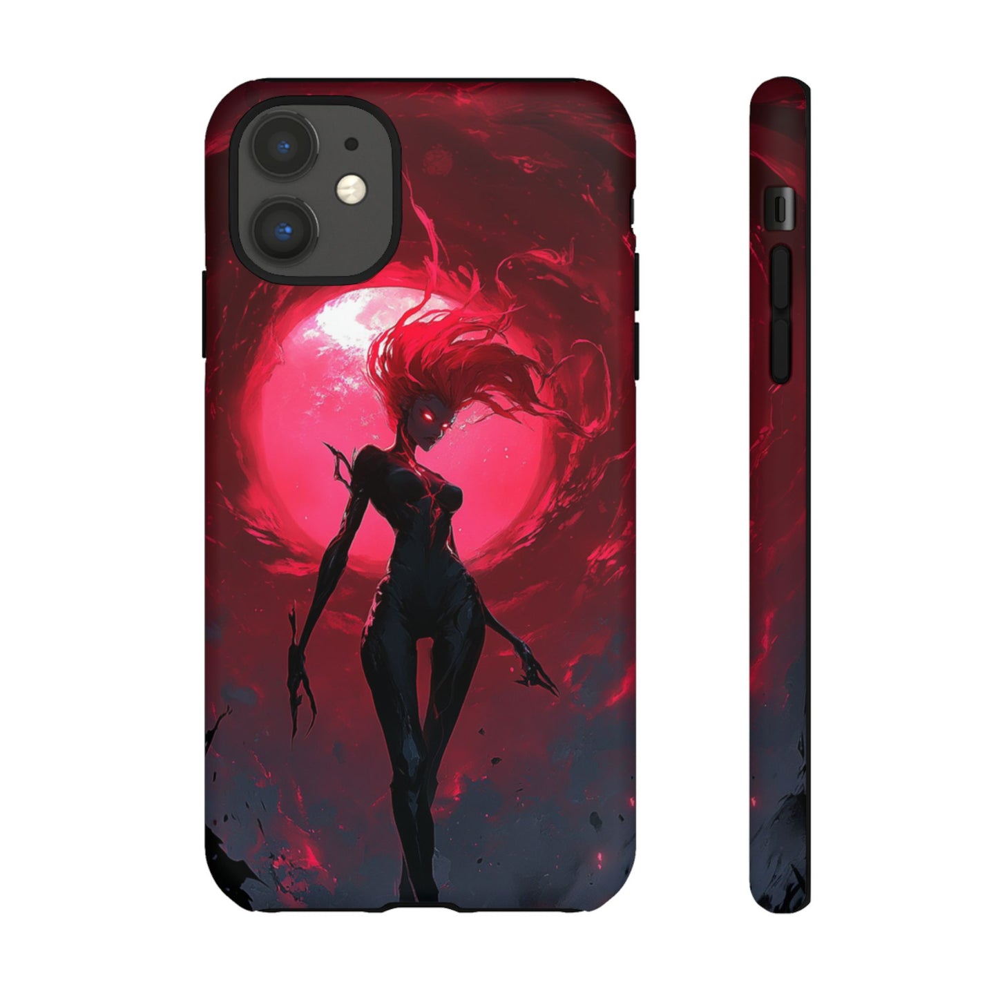 Crimson Eclipse Gothic Gaming Phone Case - iPhone, Google Pixel, Samsung Galaxy