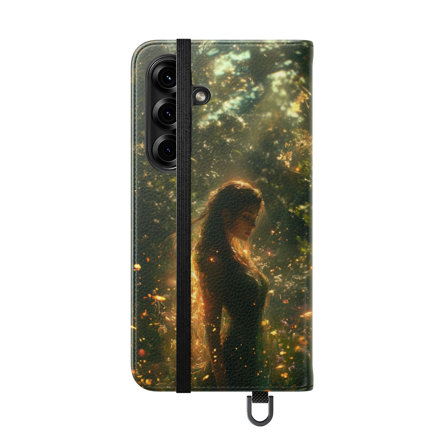 Forest Goddess Golden Light Meadow - Wallet Flip Case