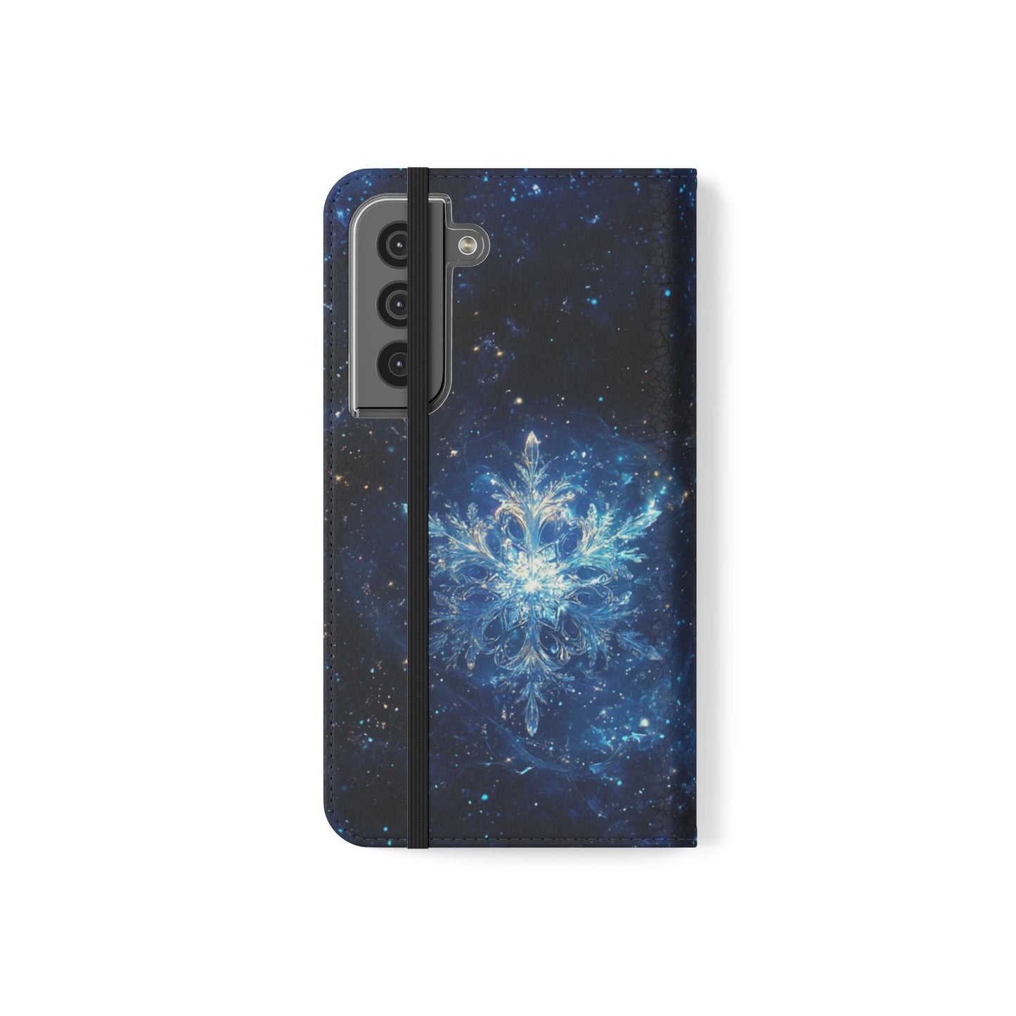 Cosmic Snowflake - Wallet Flip Case