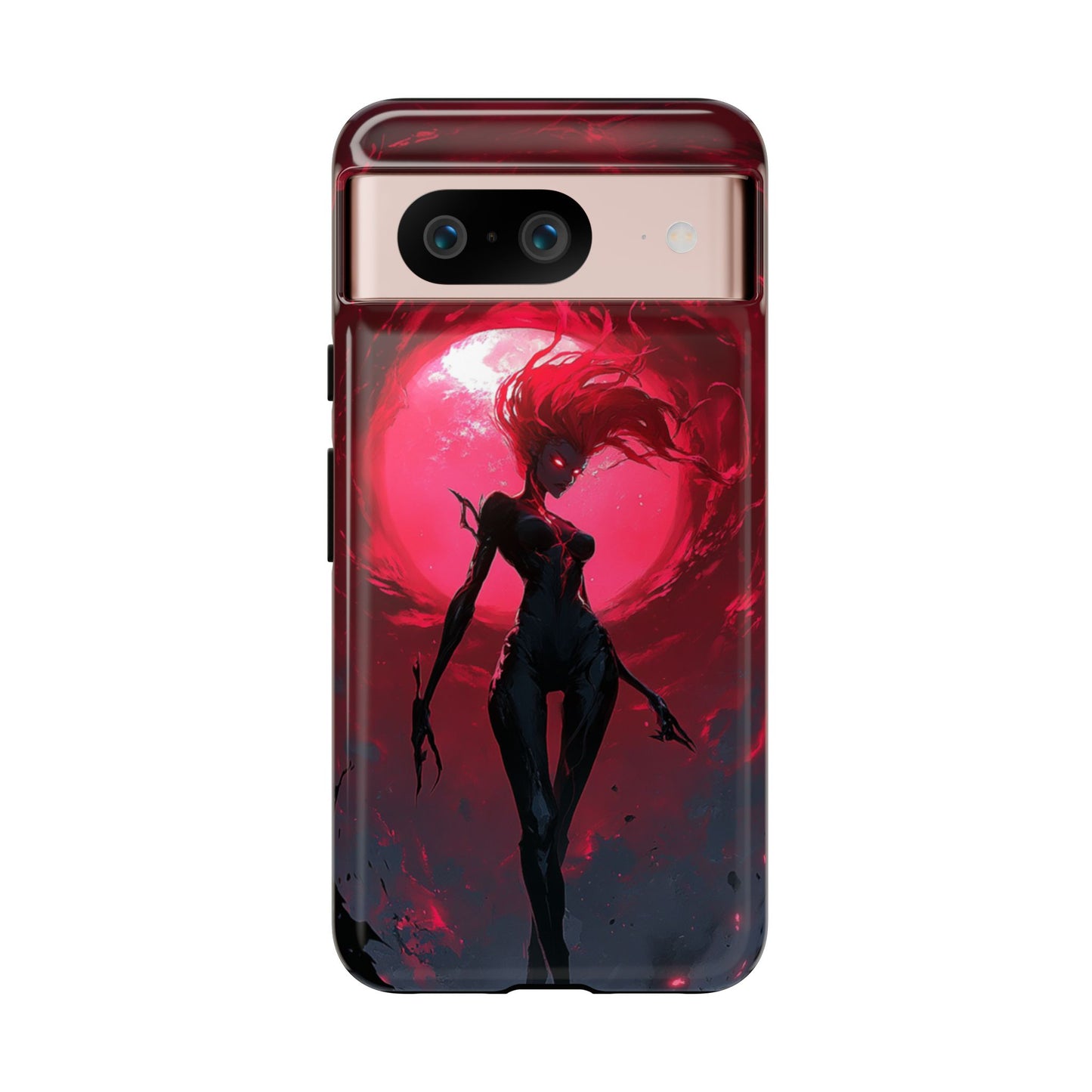 Crimson Eclipse Gothic Gaming Phone Case - iPhone, Google Pixel, Samsung Galaxy