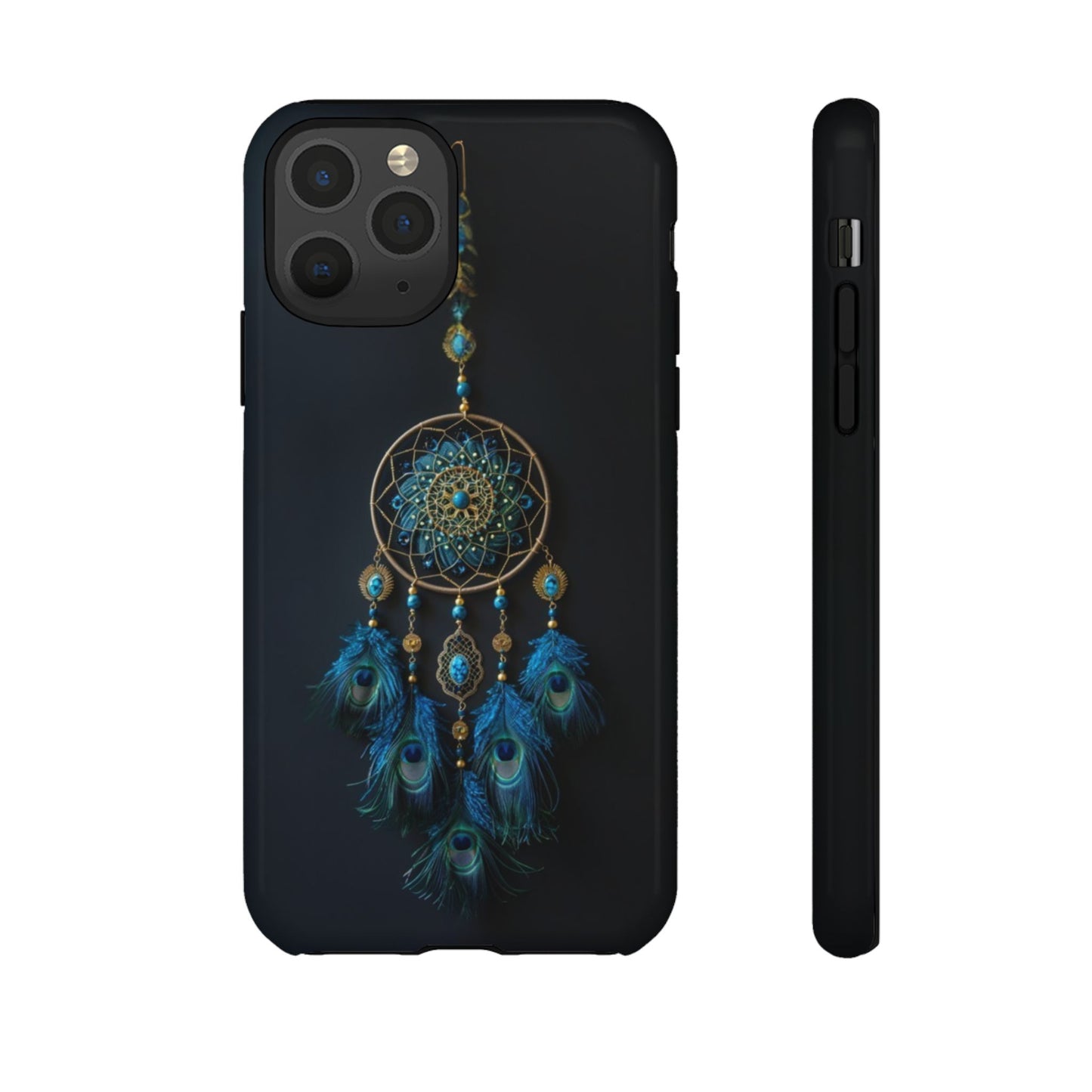 Peacock Feather Dreamcatcher - Tough iPhone Case