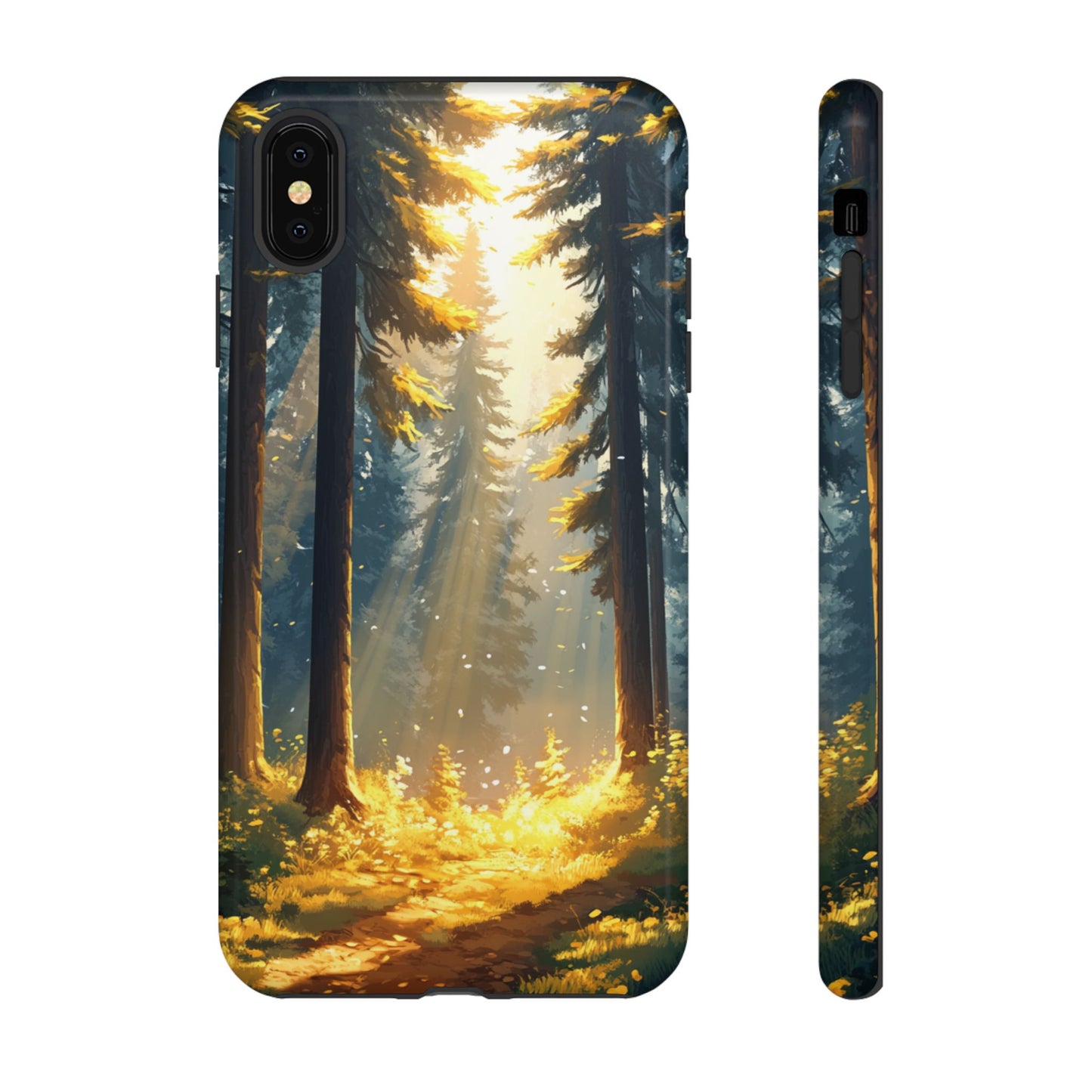 Golden Forest Path – Tough iPhone Case