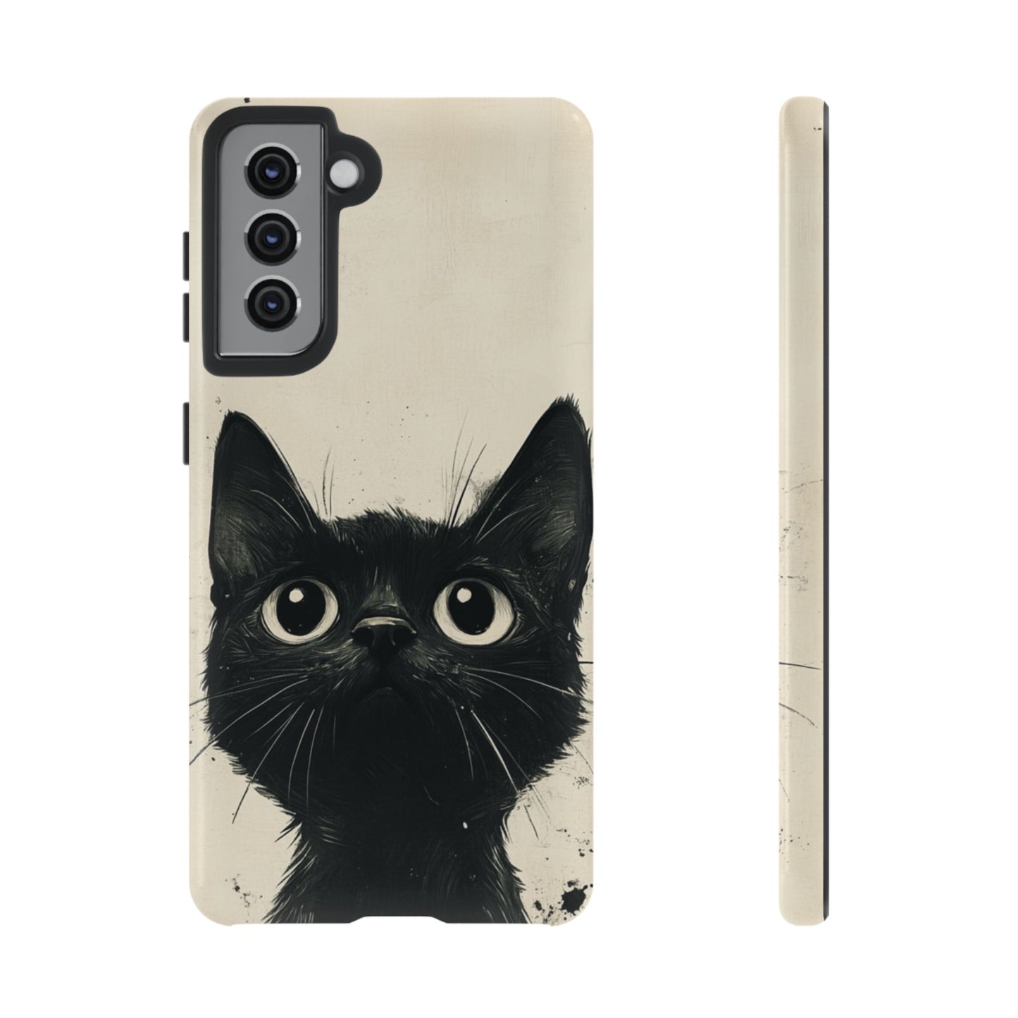 Black Cat Ink Sketch - Tough Samsung Galaxy Case