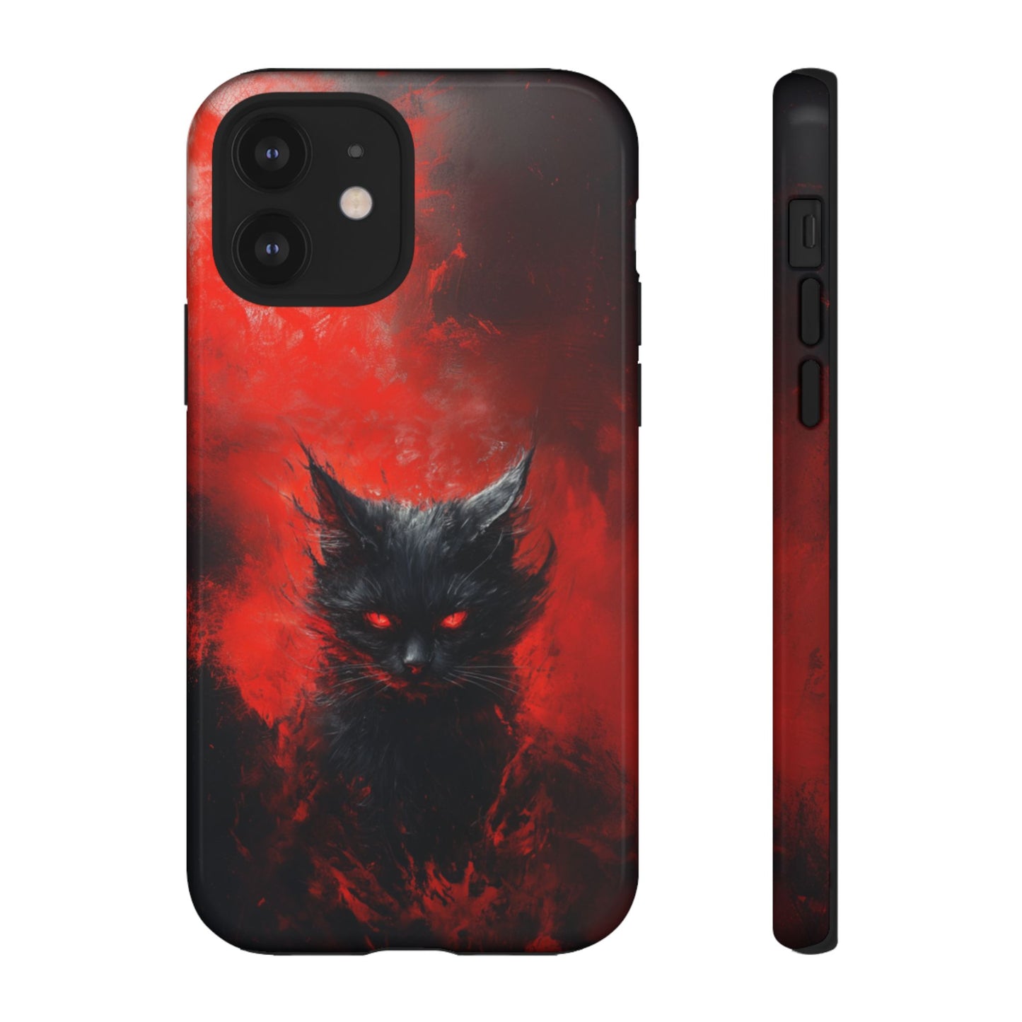 Fire Demon Black Cat - Tough iPhone Case