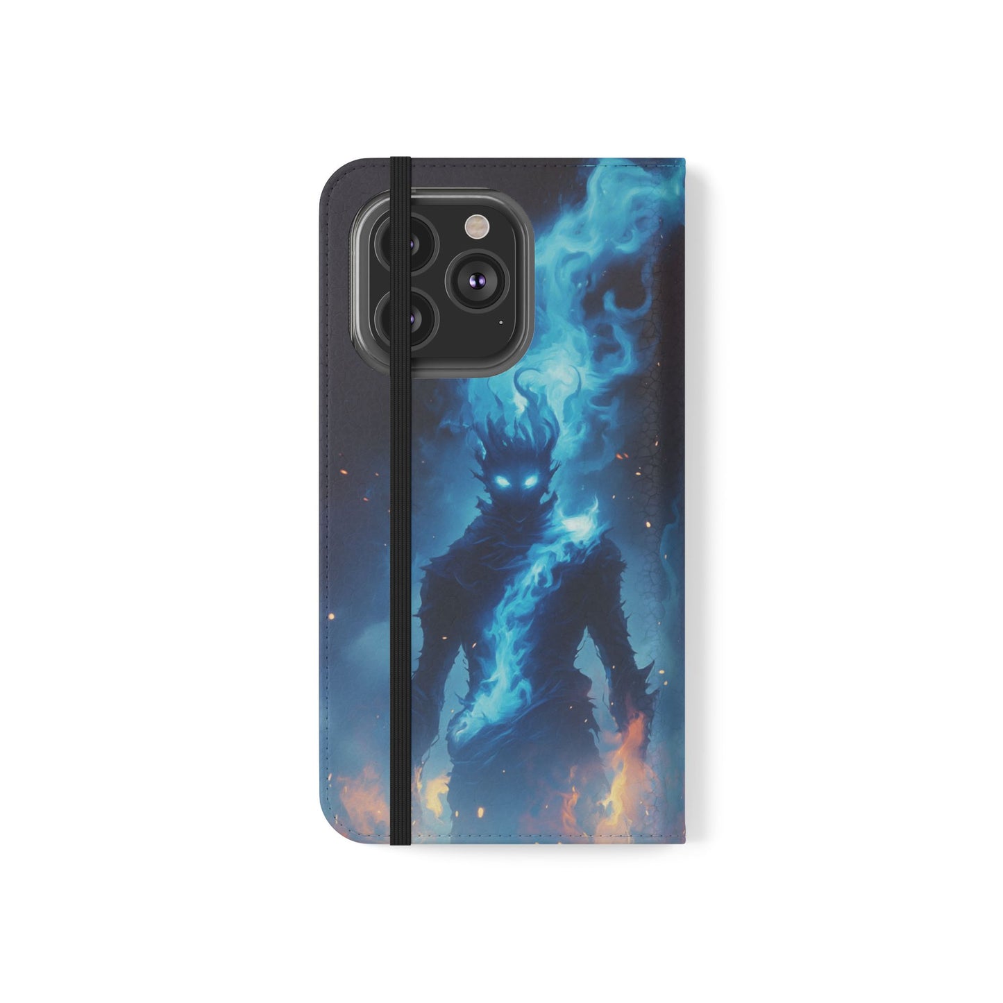 Blue Flame Spirit - Wallet Flip Case