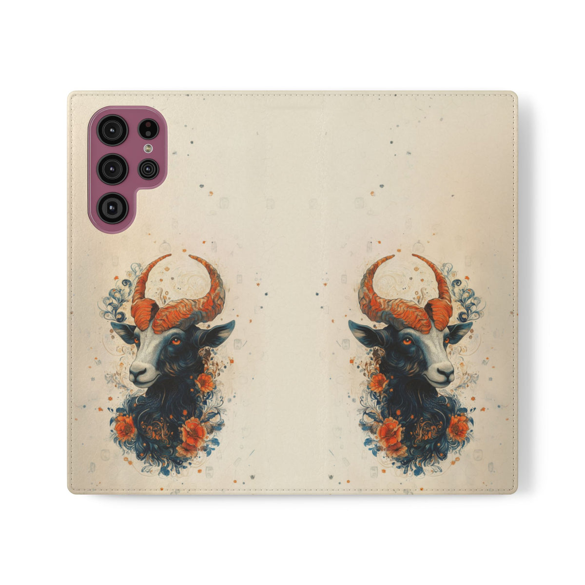 Capricorn Celestial Goat - Wallet Flip Case
