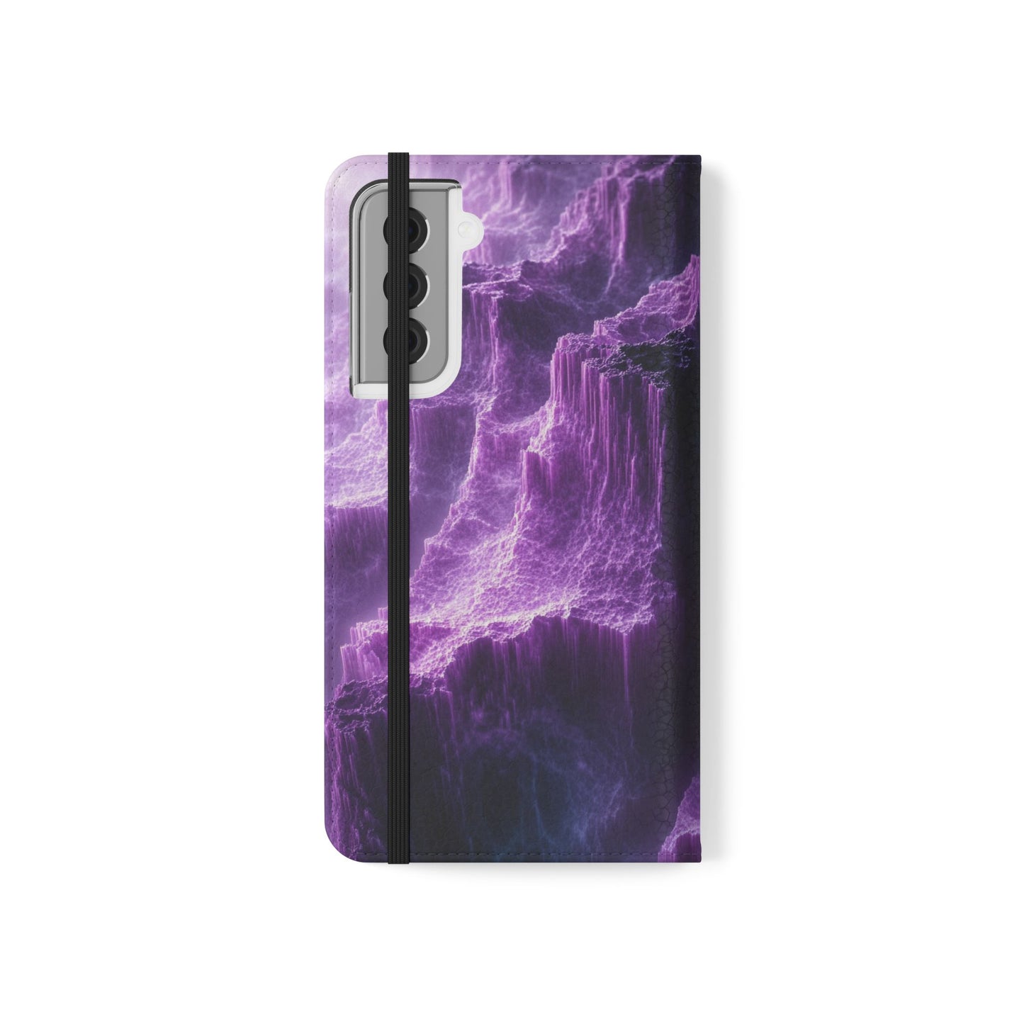 Purple Crystal Canyon - Wallet Flip Case