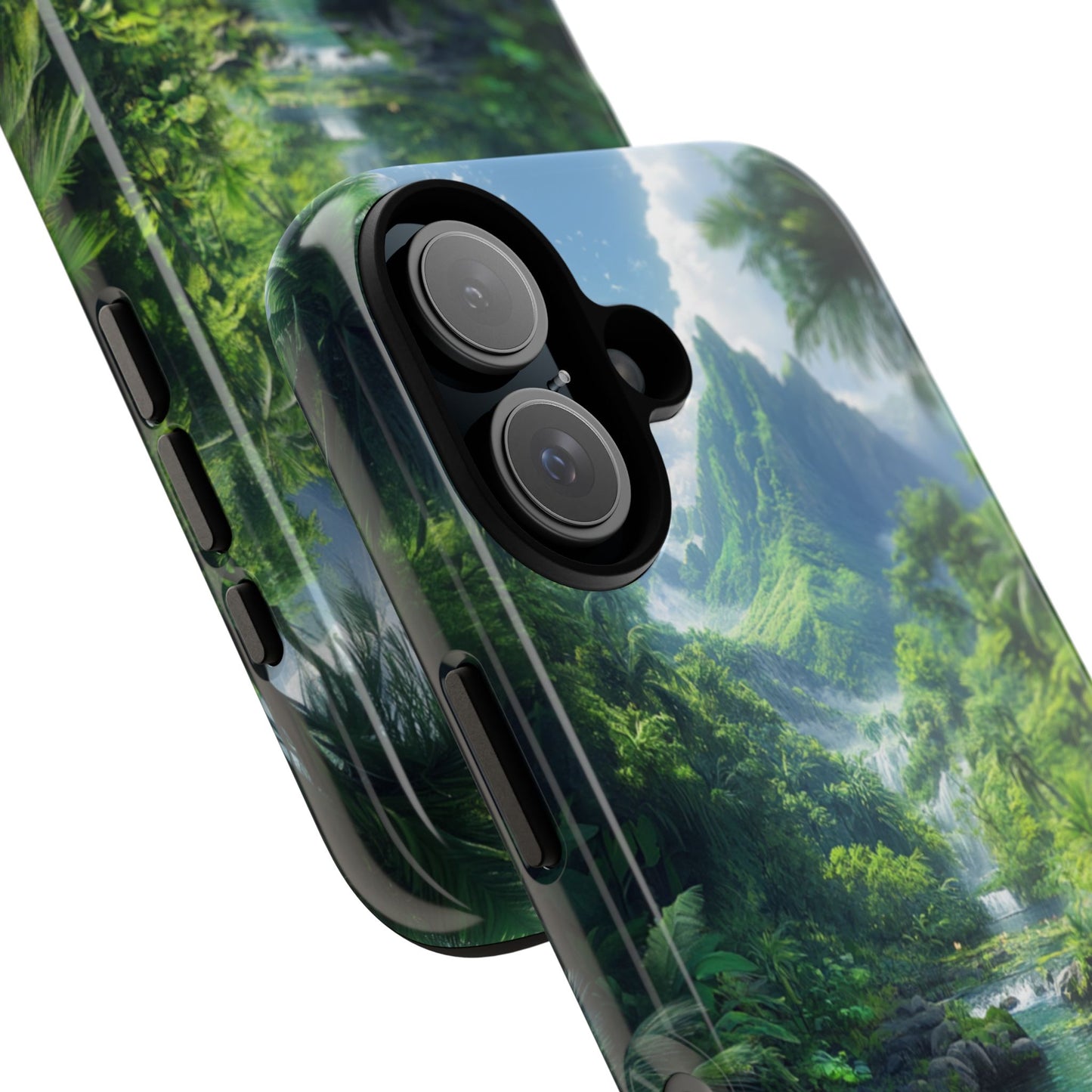 Verdant Jungle Cascade – Tough iPhone Case
