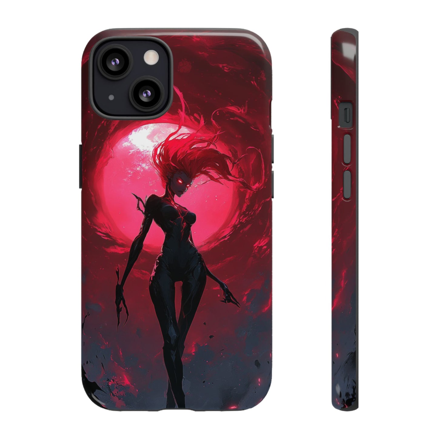 Crimson Eclipse Gothic Gaming Phone Case - iPhone, Google Pixel, Samsung Galaxy