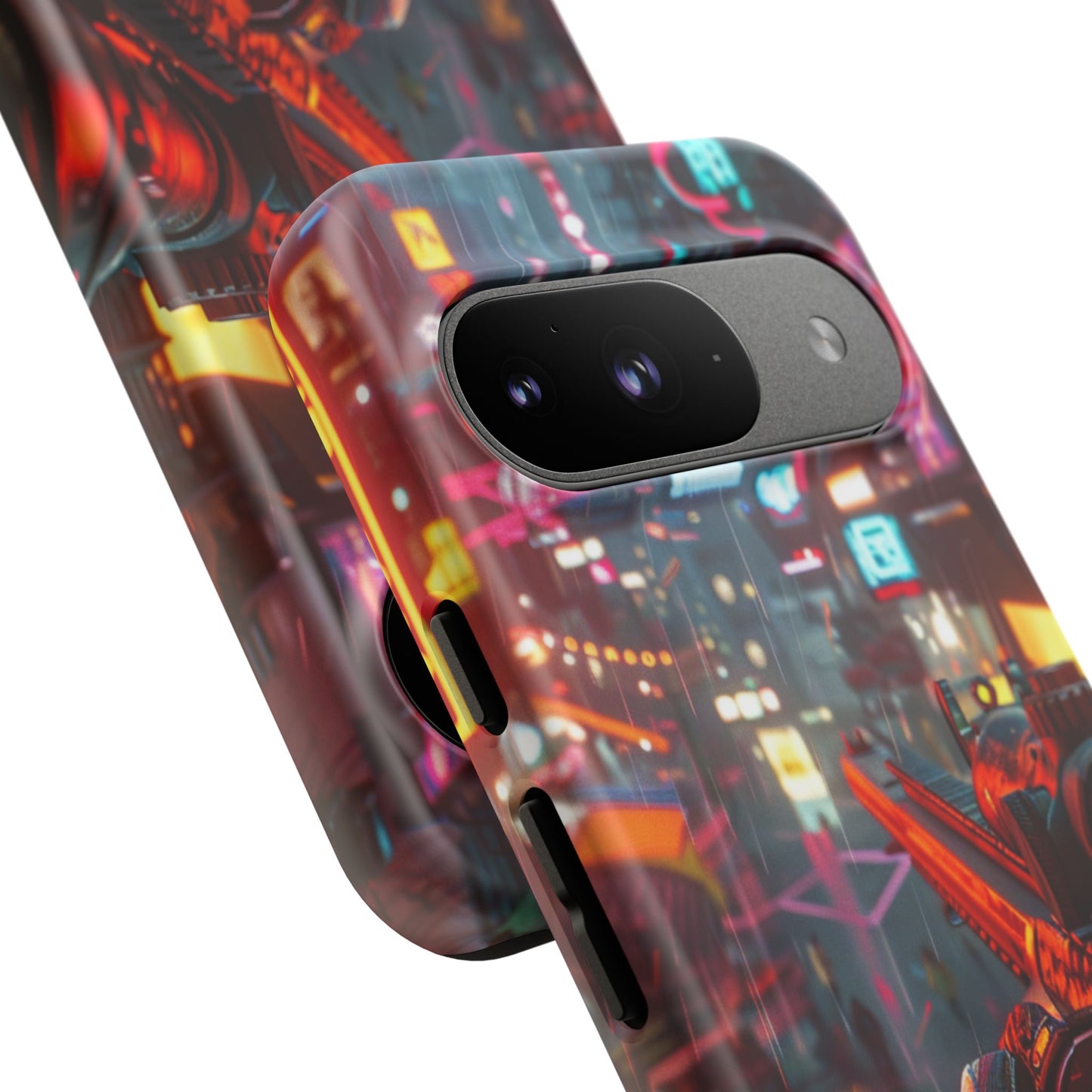Neon Rain Sniper – Tough Google Pixel Case