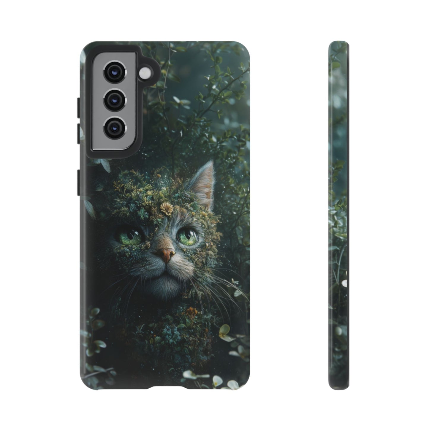 Forest Fantasy Cat Phone Case – iPhone, Google Pixel, Samsung Galaxy