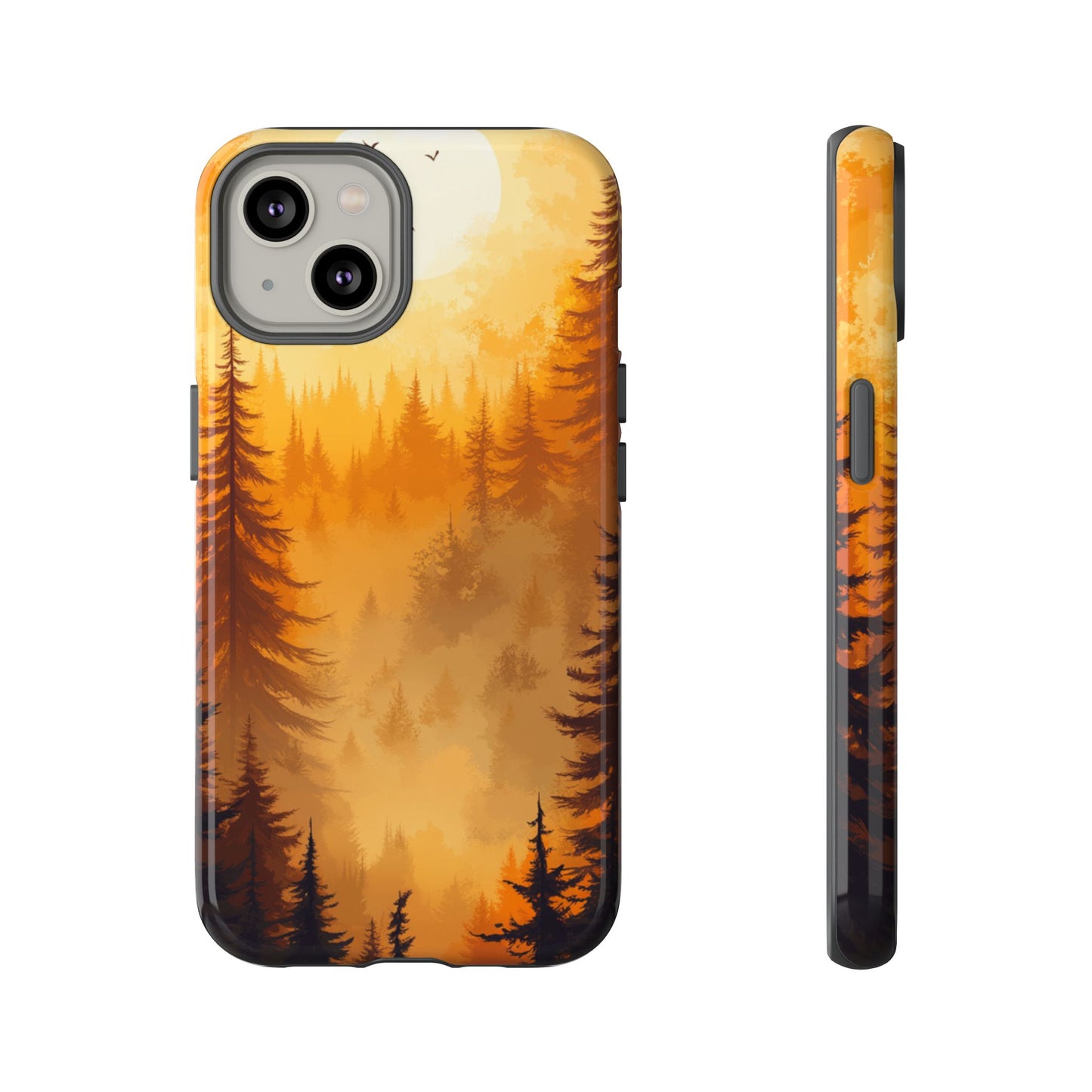 Golden Forest Silhouette – Tough iPhone Case