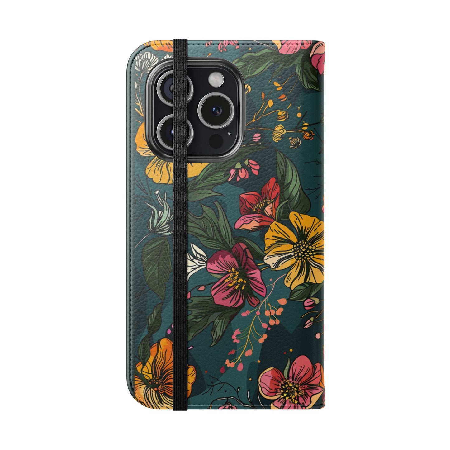 Vintage Floral Bloom - Wallet Flip Case