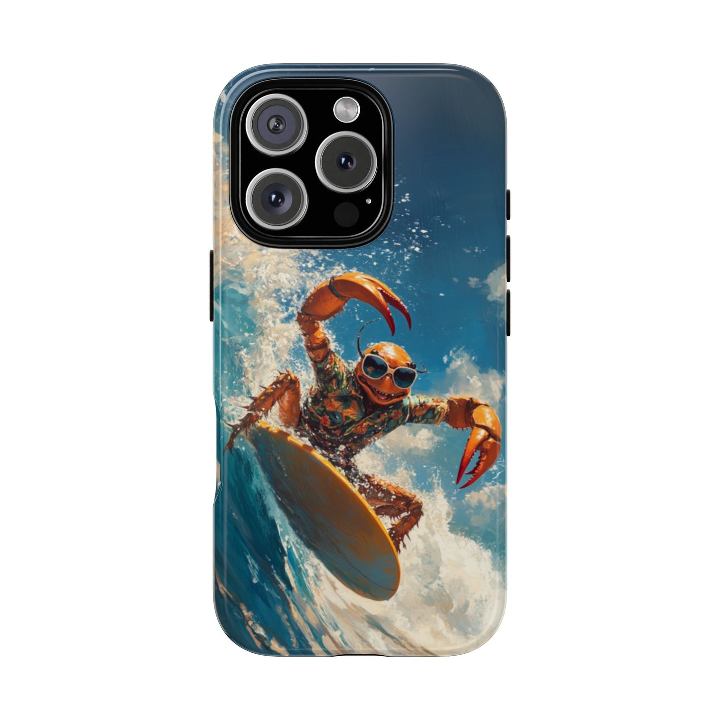 Surfing Crab - Tough iPhone Case