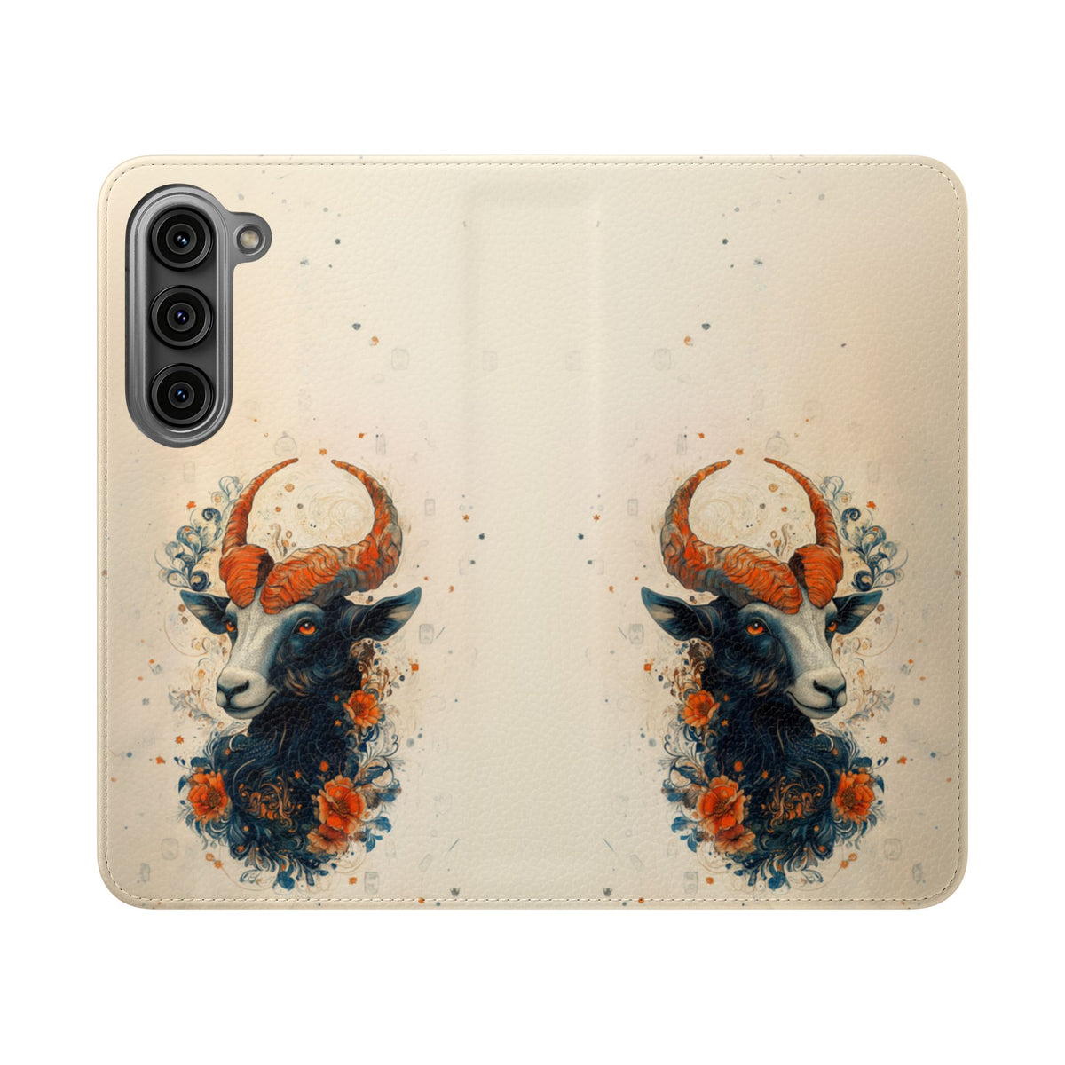 Capricorn Celestial Goat - Wallet Flip Case