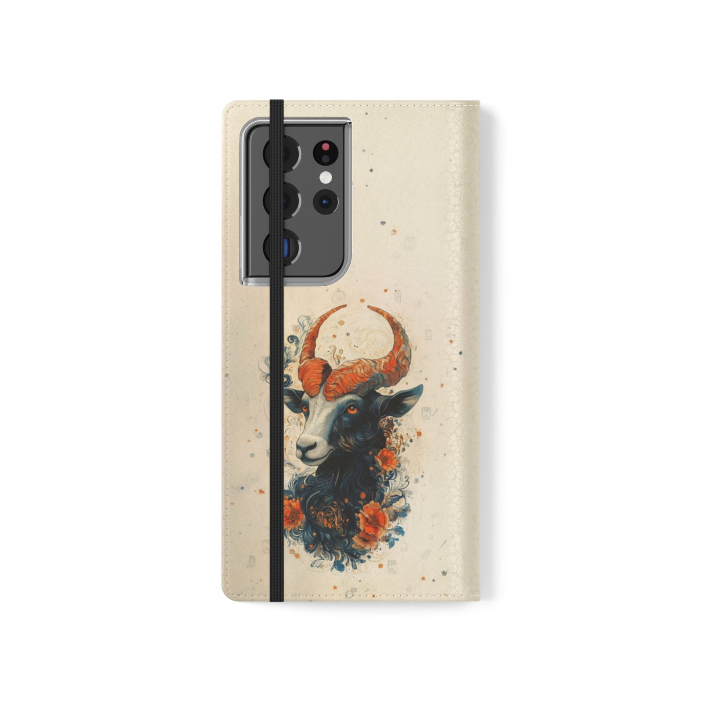 Capricorn Celestial Goat - Wallet Flip Case